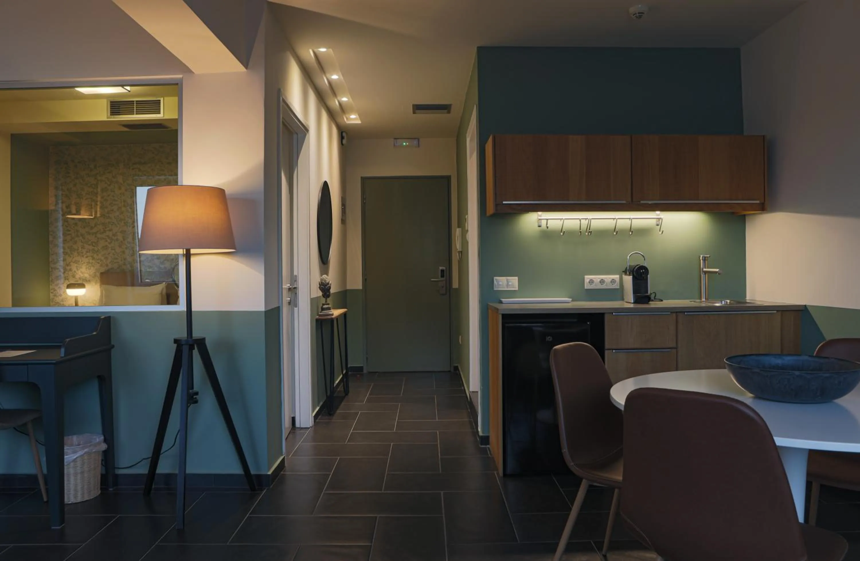 Kitchen or kitchenette in Elite Ermou Suites