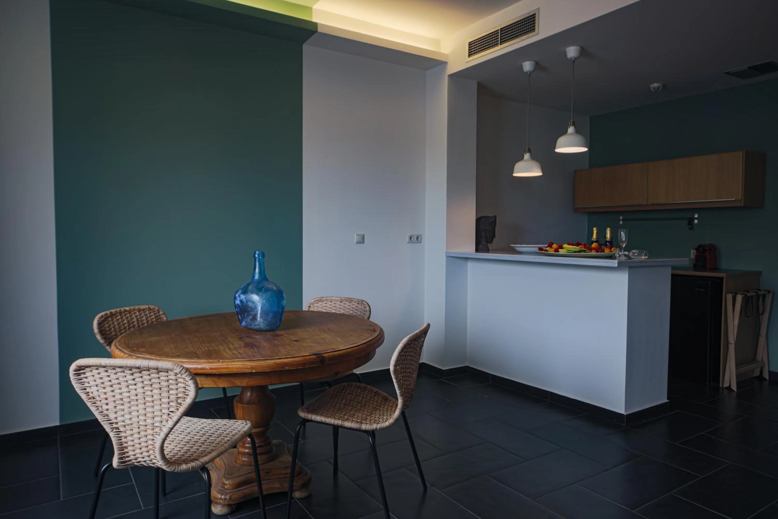 Kitchen or kitchenette in Elite Ermou Suites