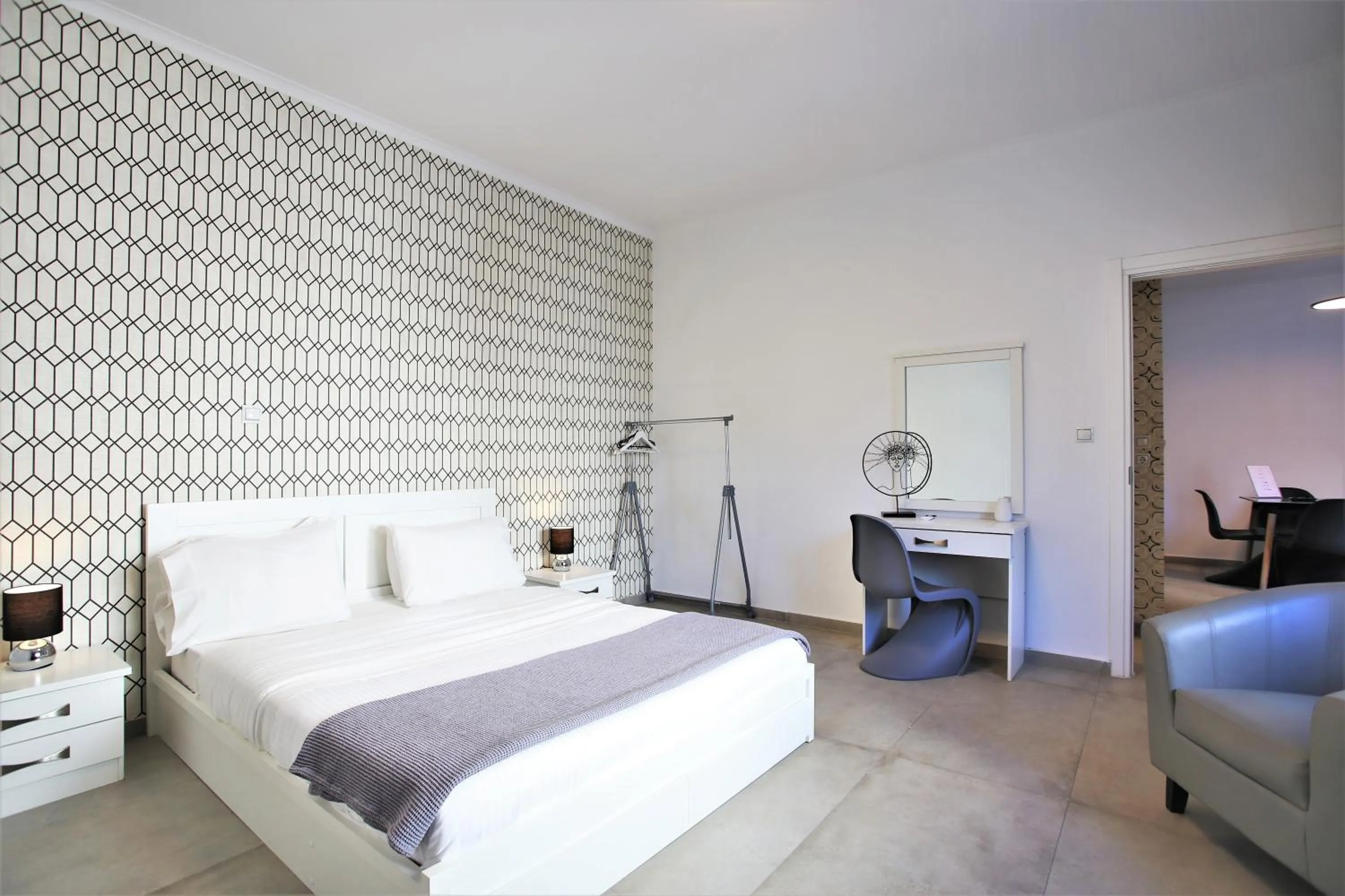 Bedroom, Bed in GK Athens by GK Properties