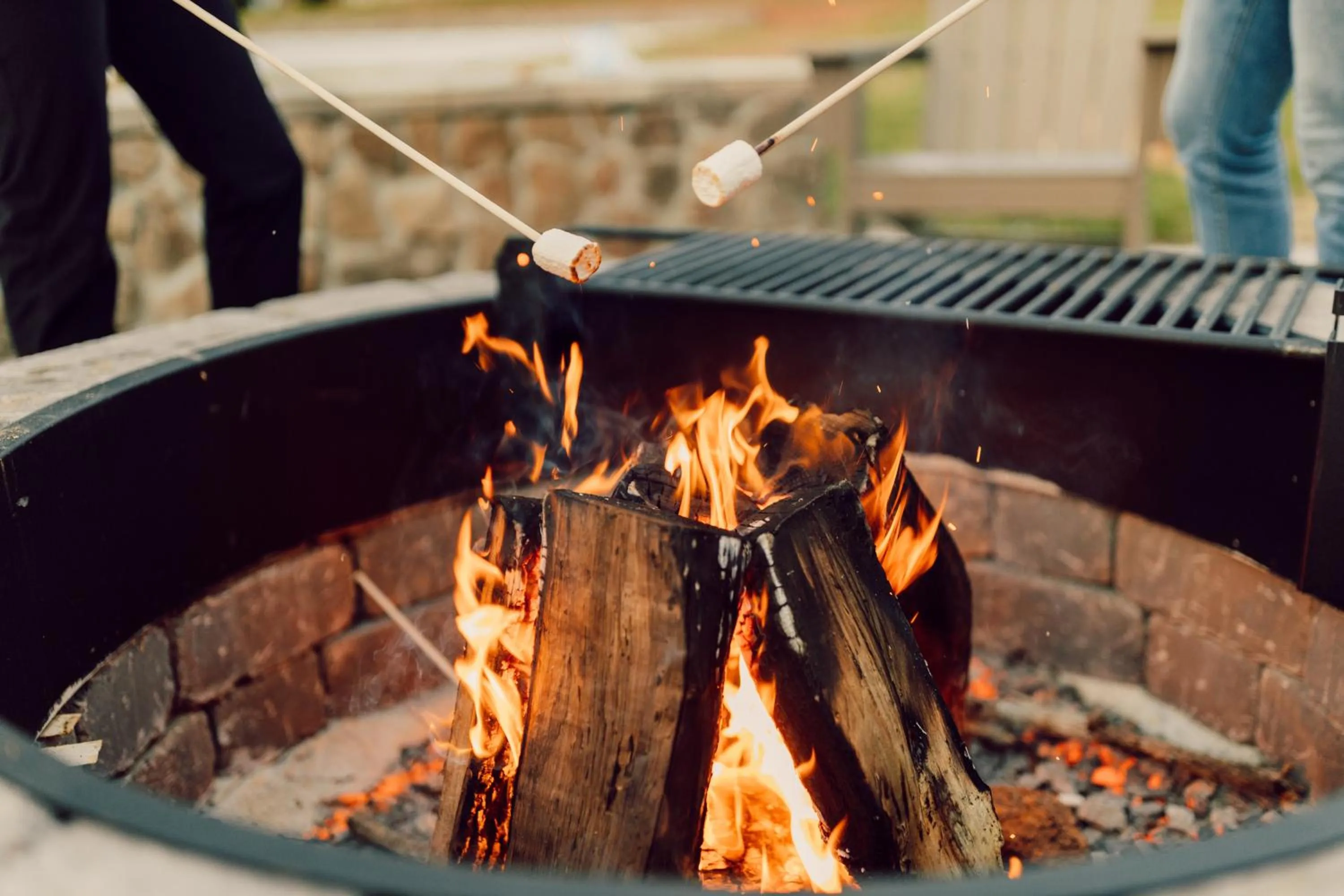fireplace in Tremont Lodge & Resort