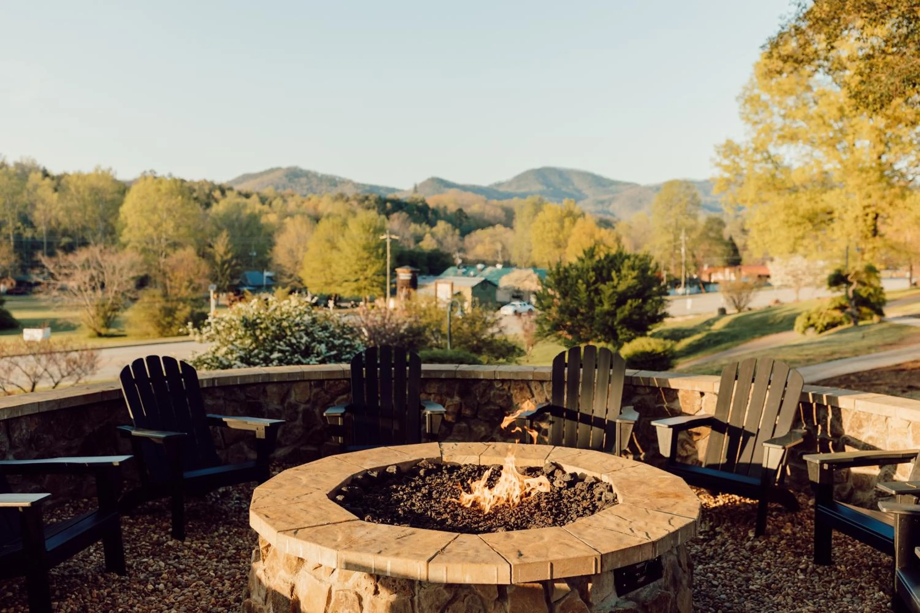 fireplace in Tremont Lodge & Resort