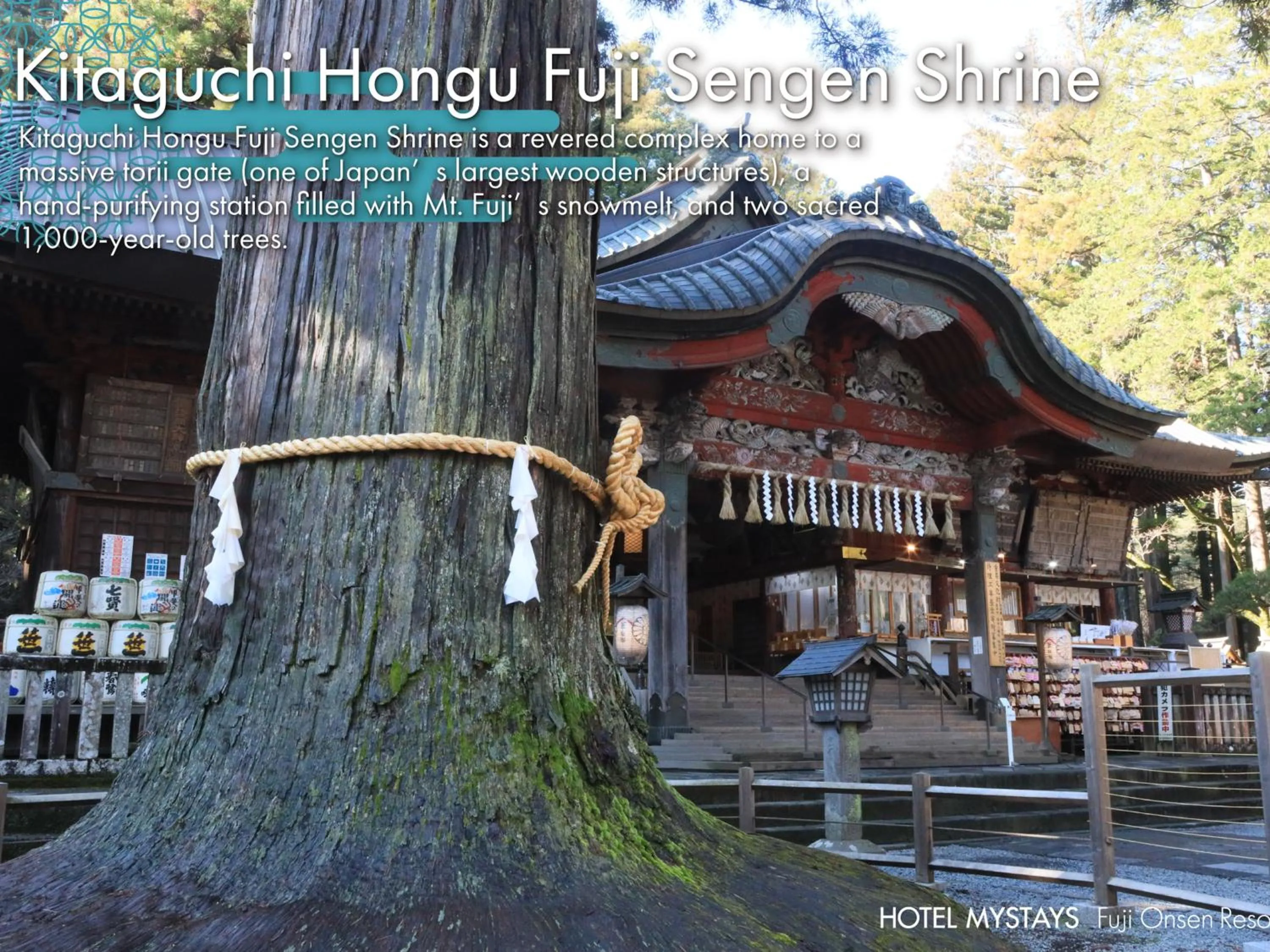 Nearby landmark in HOTEL MYSTAYS Fuji Onsen Resort