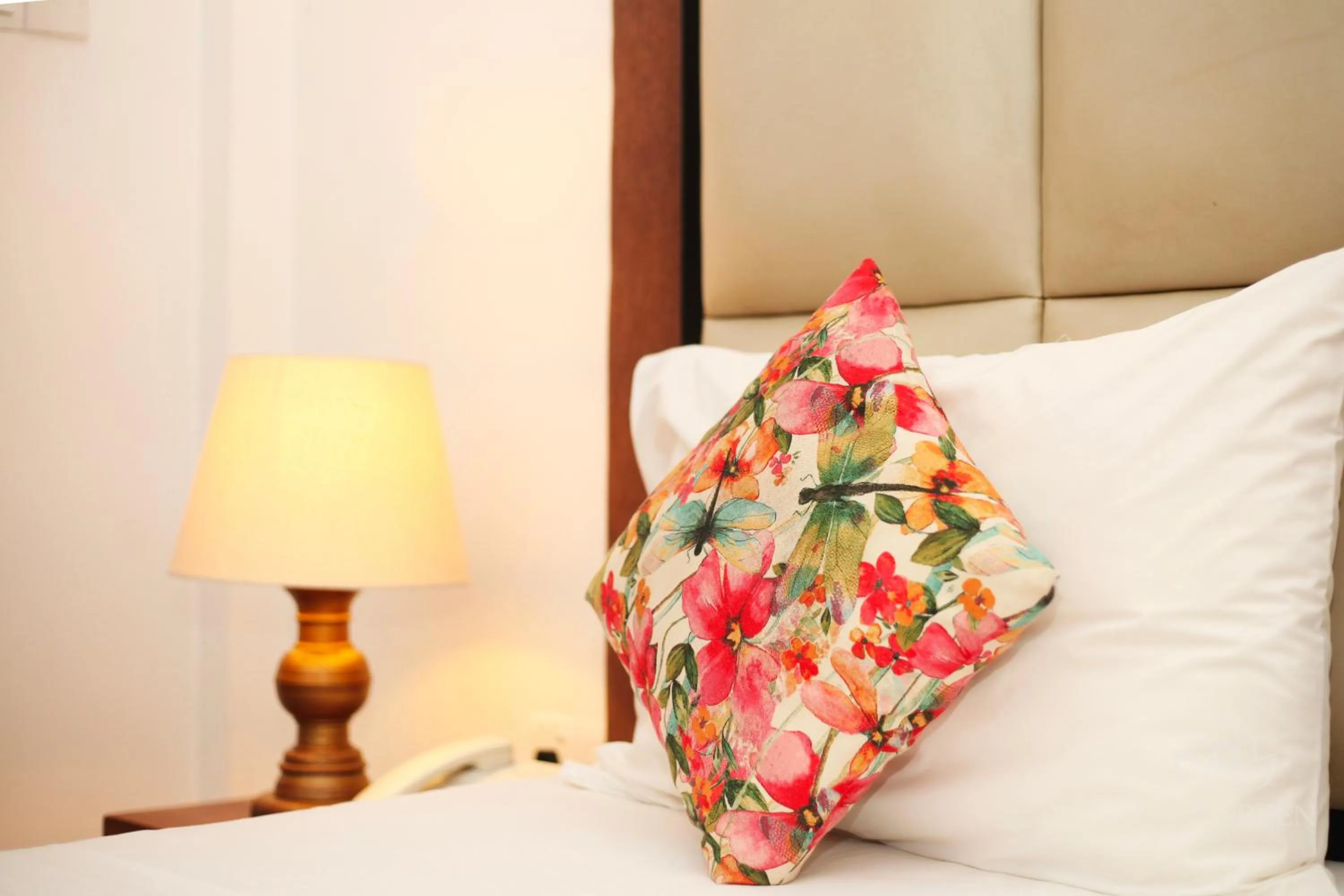 Bed in Jade Green Hotel Hambantota