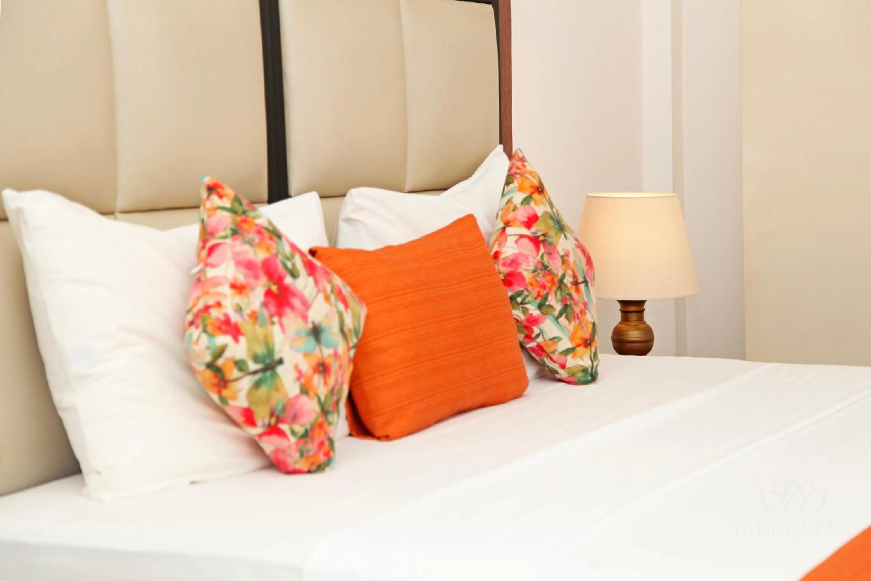 Bed in Jade Green Hotel Hambantota