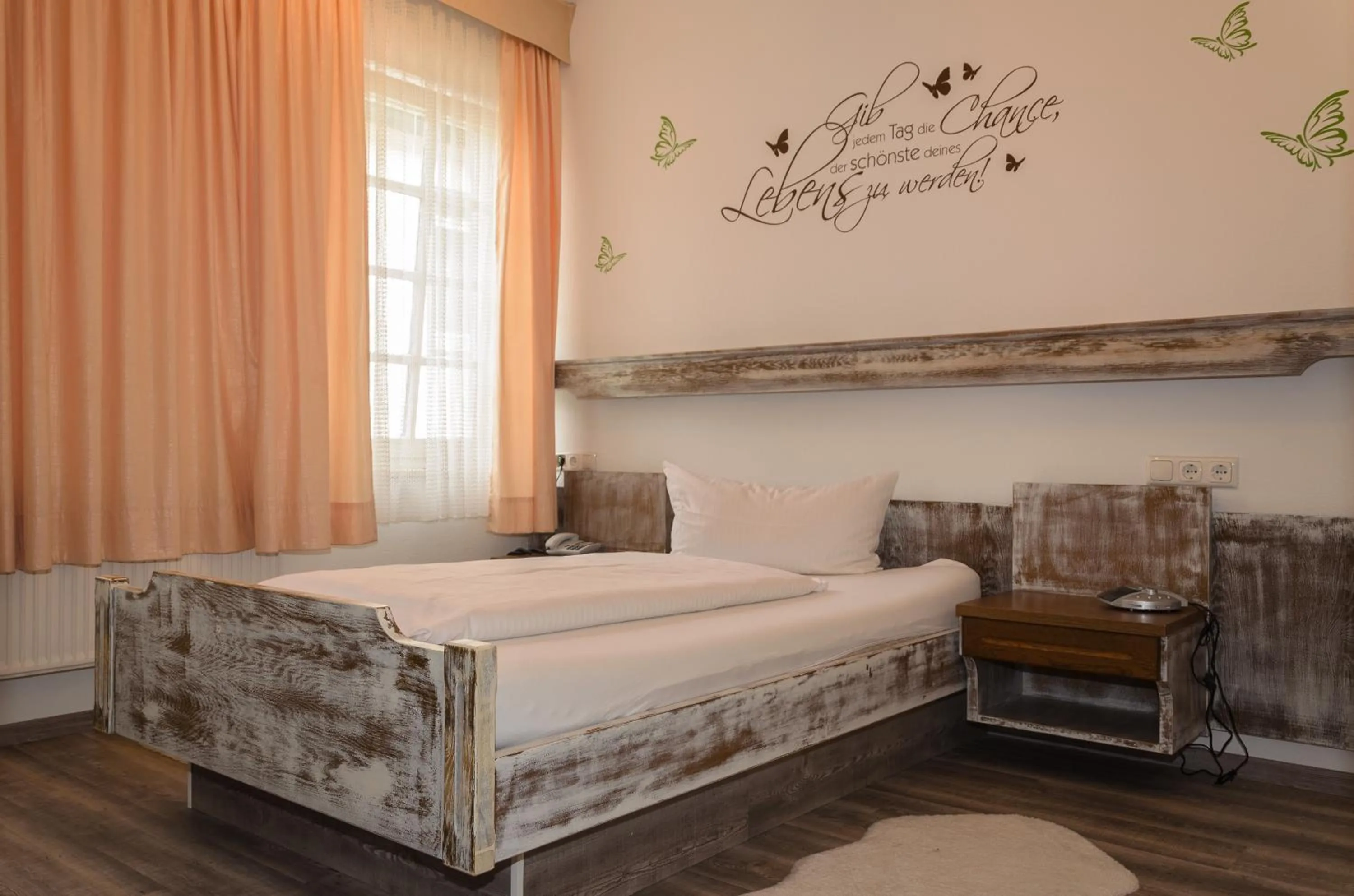 Bed in Hotel Rheingraf