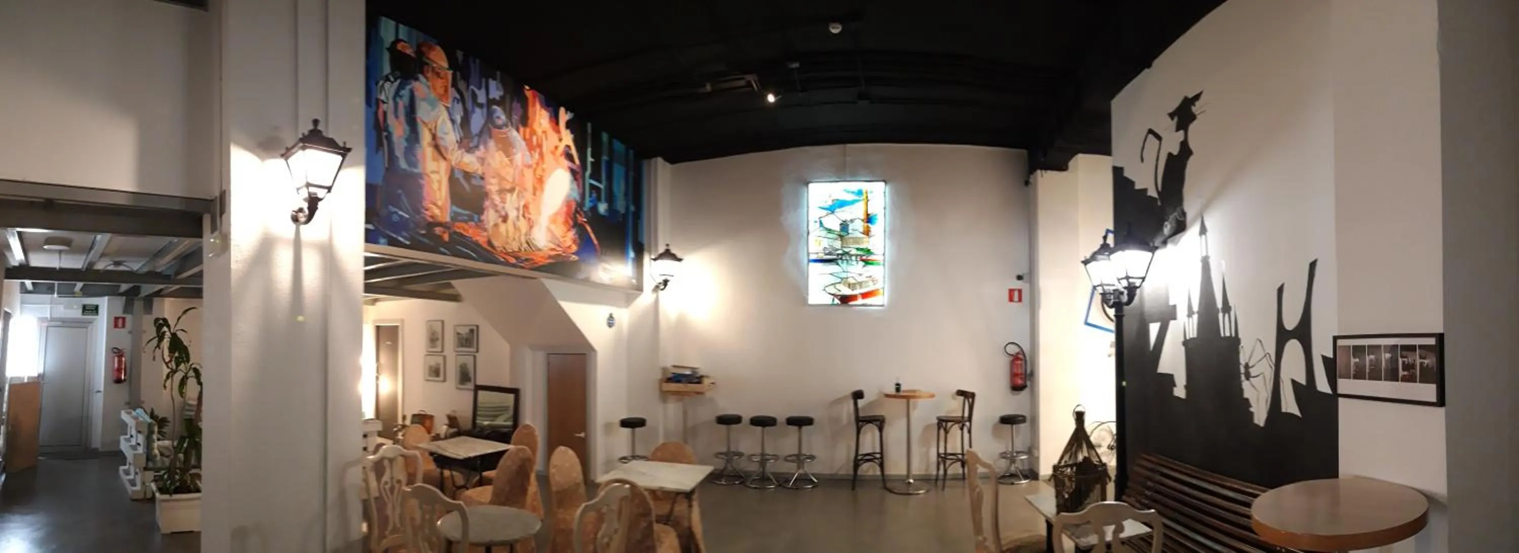 Living room in All Iron Hostel