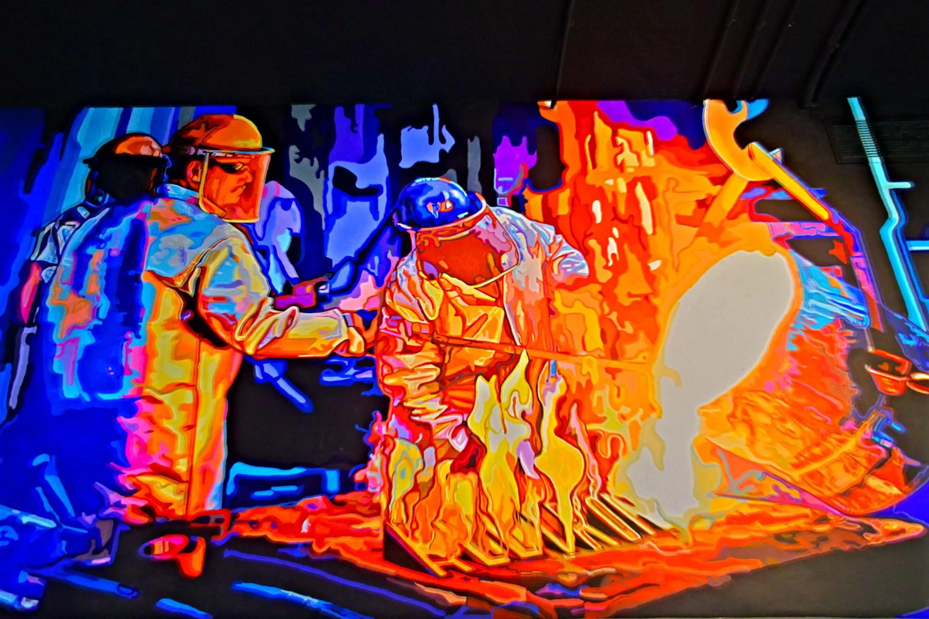 Living room in All Iron Hostel