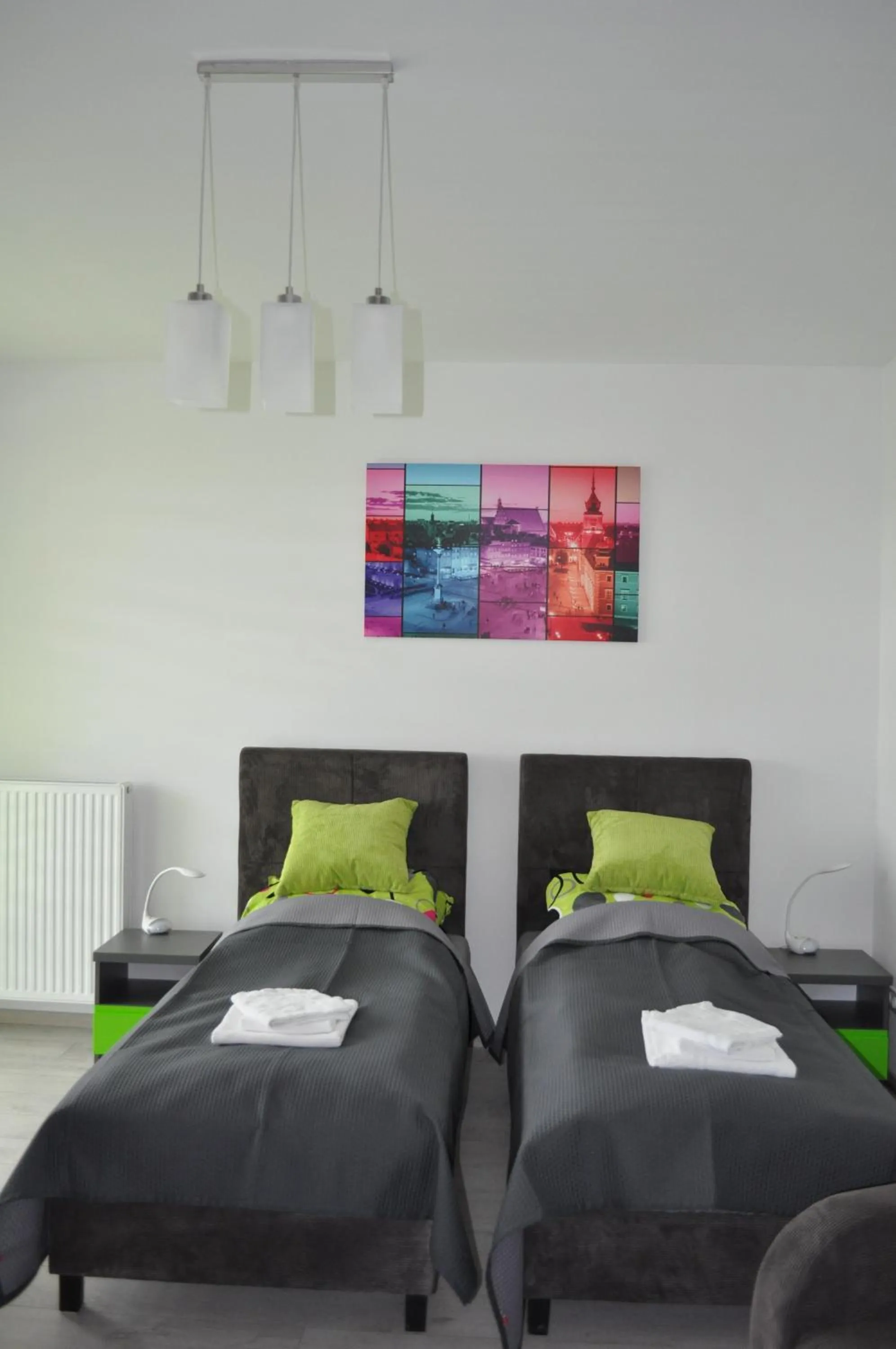 Bed in Pop Art Apartments