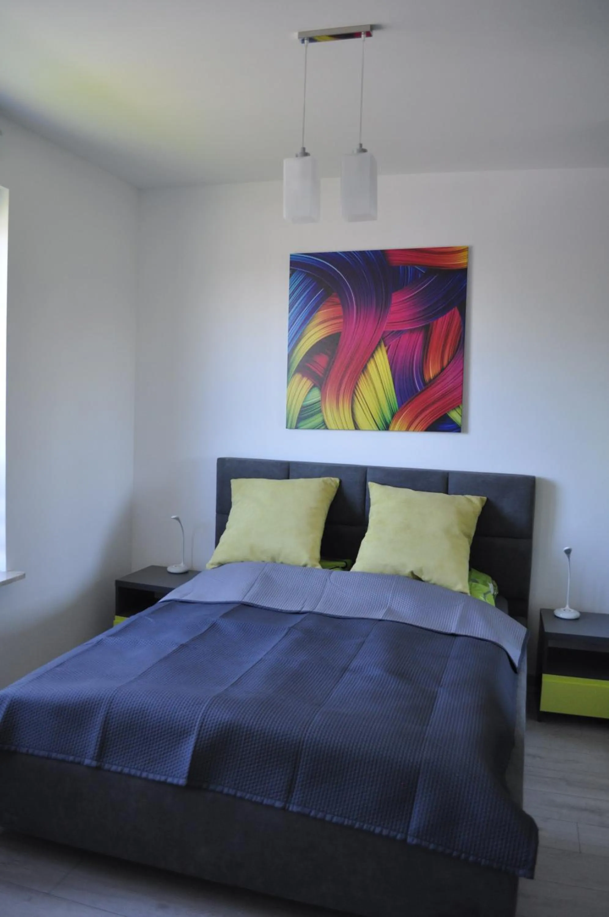Bed in Pop Art Apartments