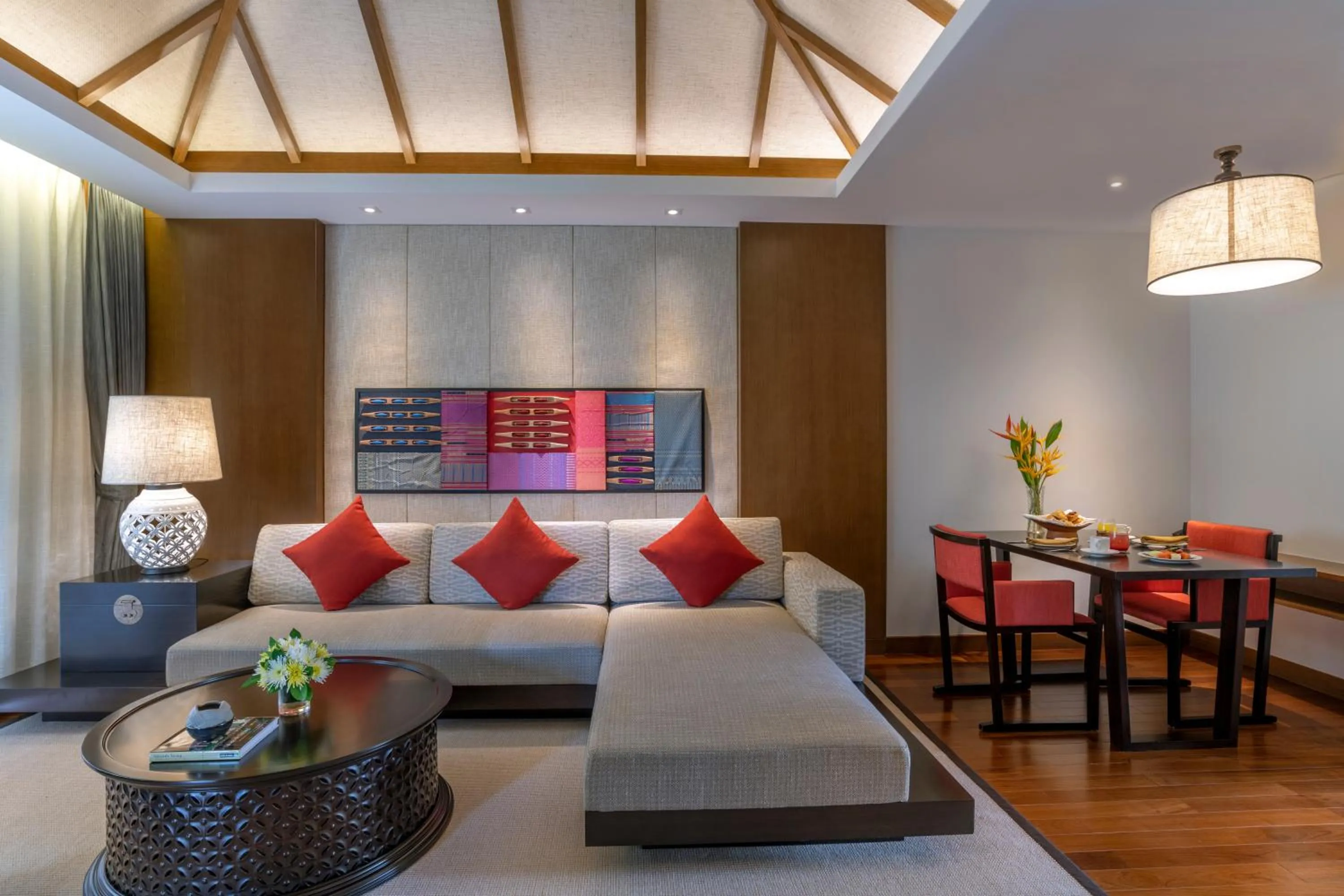 Living room in Pullman Luang Prabang