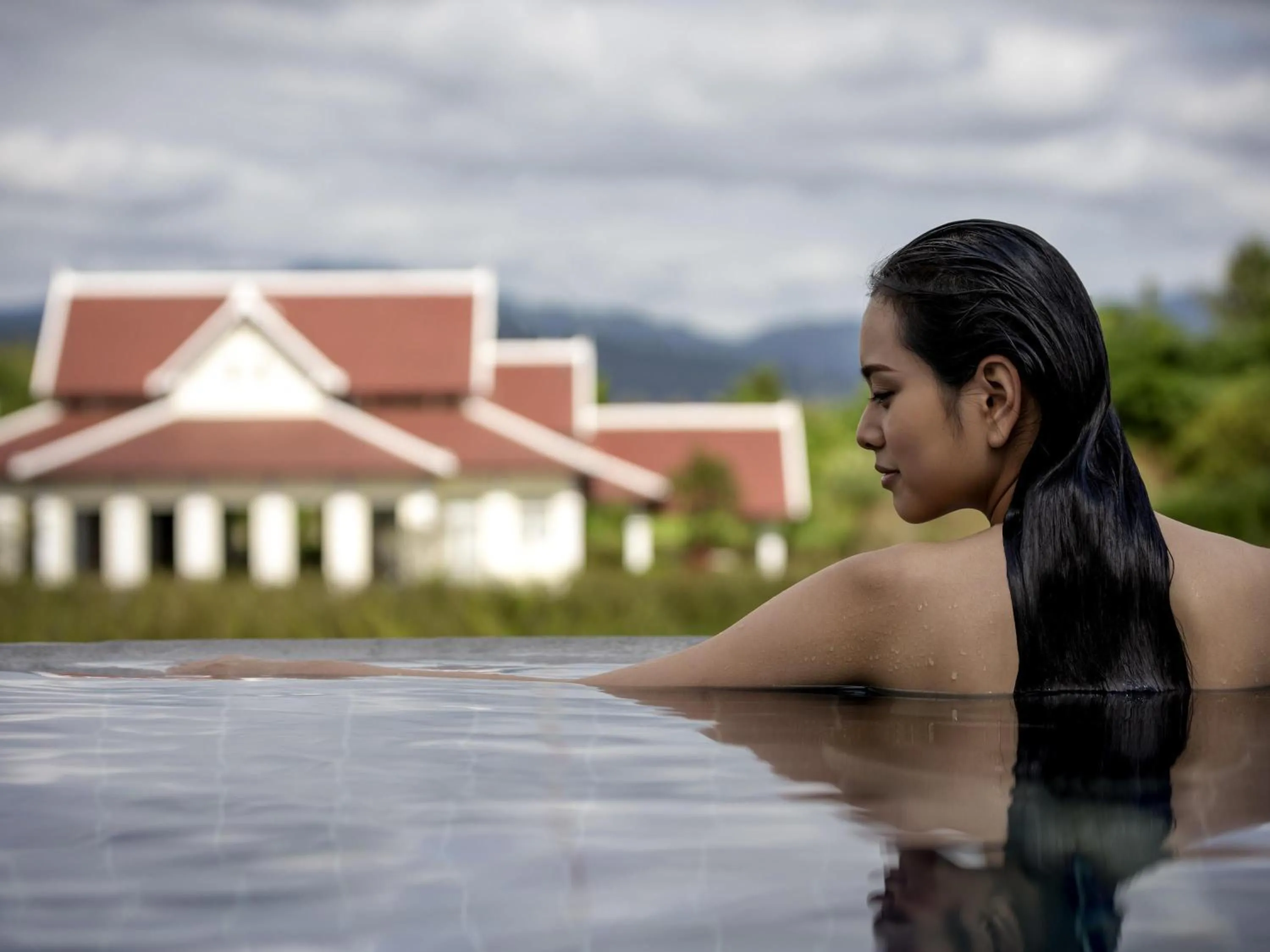 Pool view in Pullman Luang Prabang