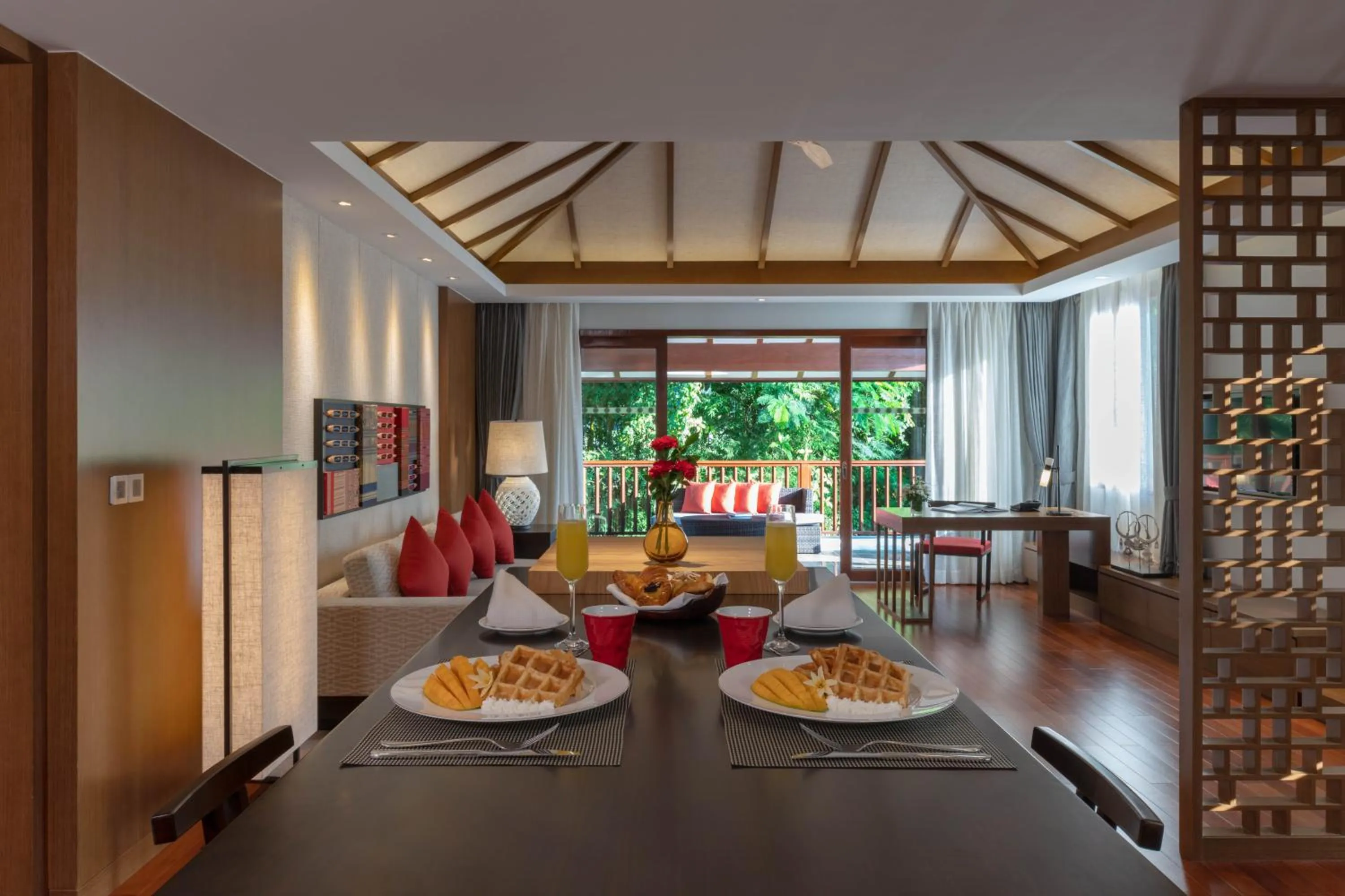 Living room in Pullman Luang Prabang