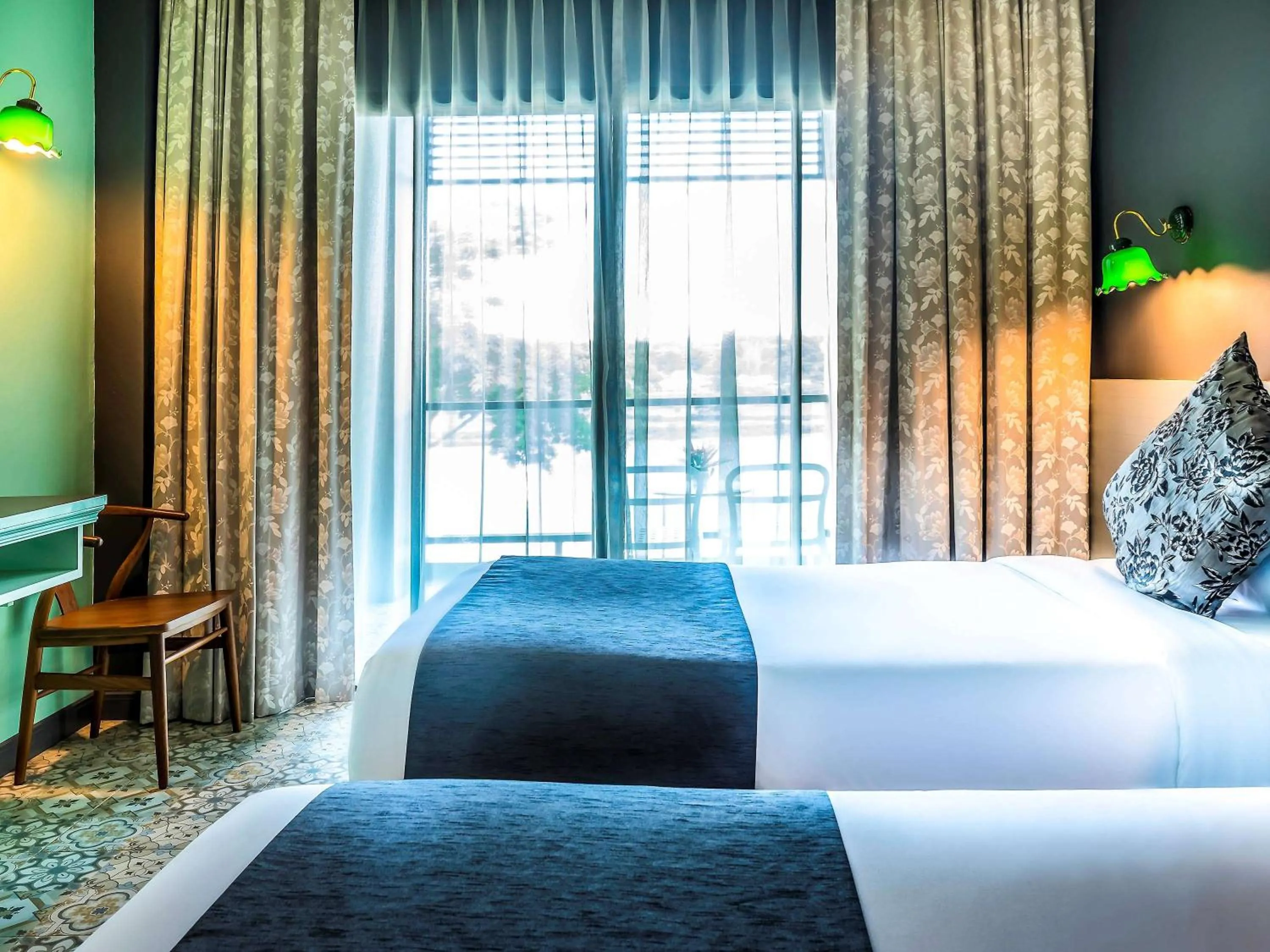 Photo of the whole room, Bed in Chiangkhong Teak Garden Riverfront Onsen Hotel- SHA Extra Plus