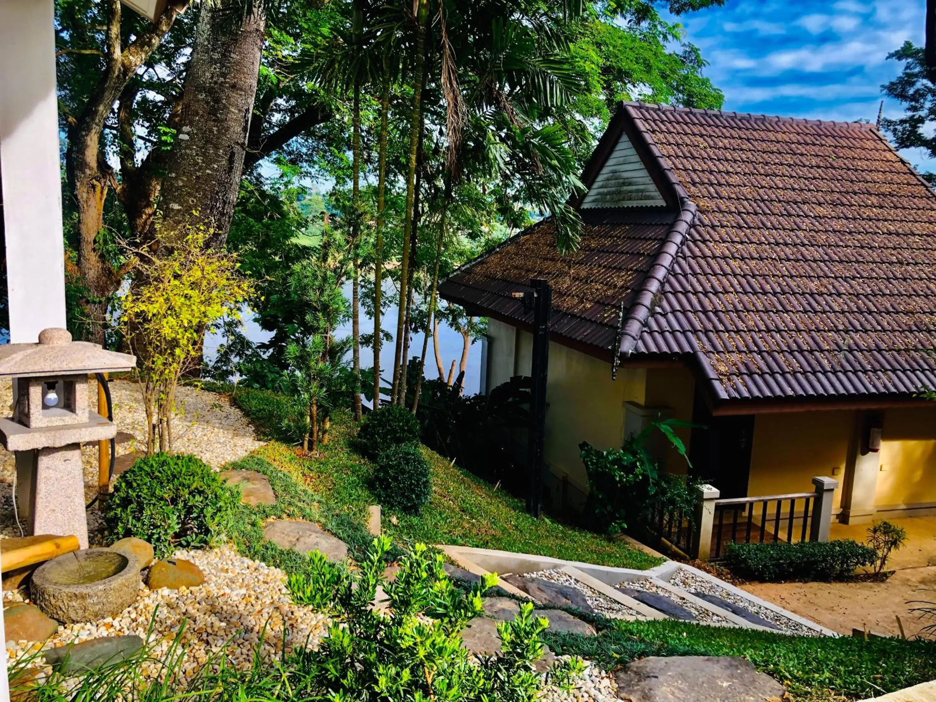 Hot Tub in Chiangkhong Teak Garden Riverfront Onsen Hotel- SHA Extra Plus