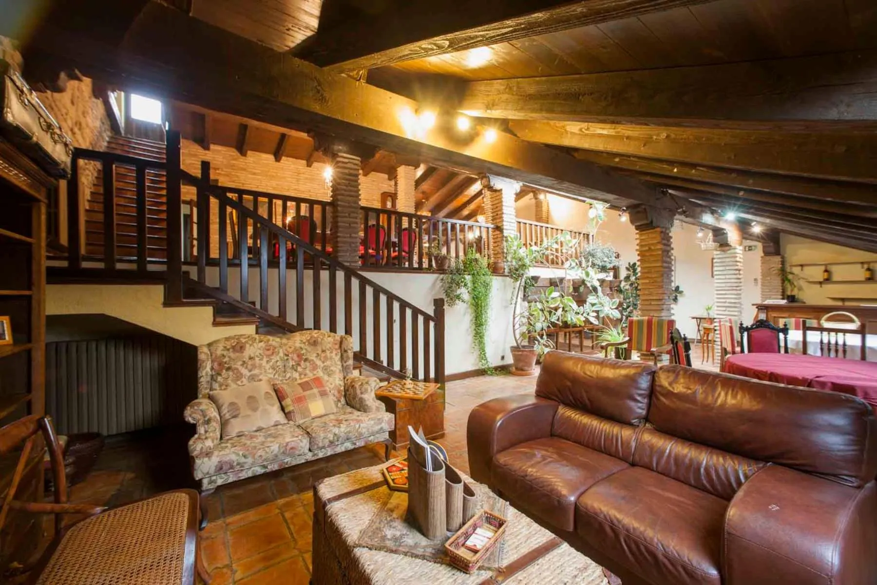 Communal lounge/ TV room in Posada Mayor de Migueloa