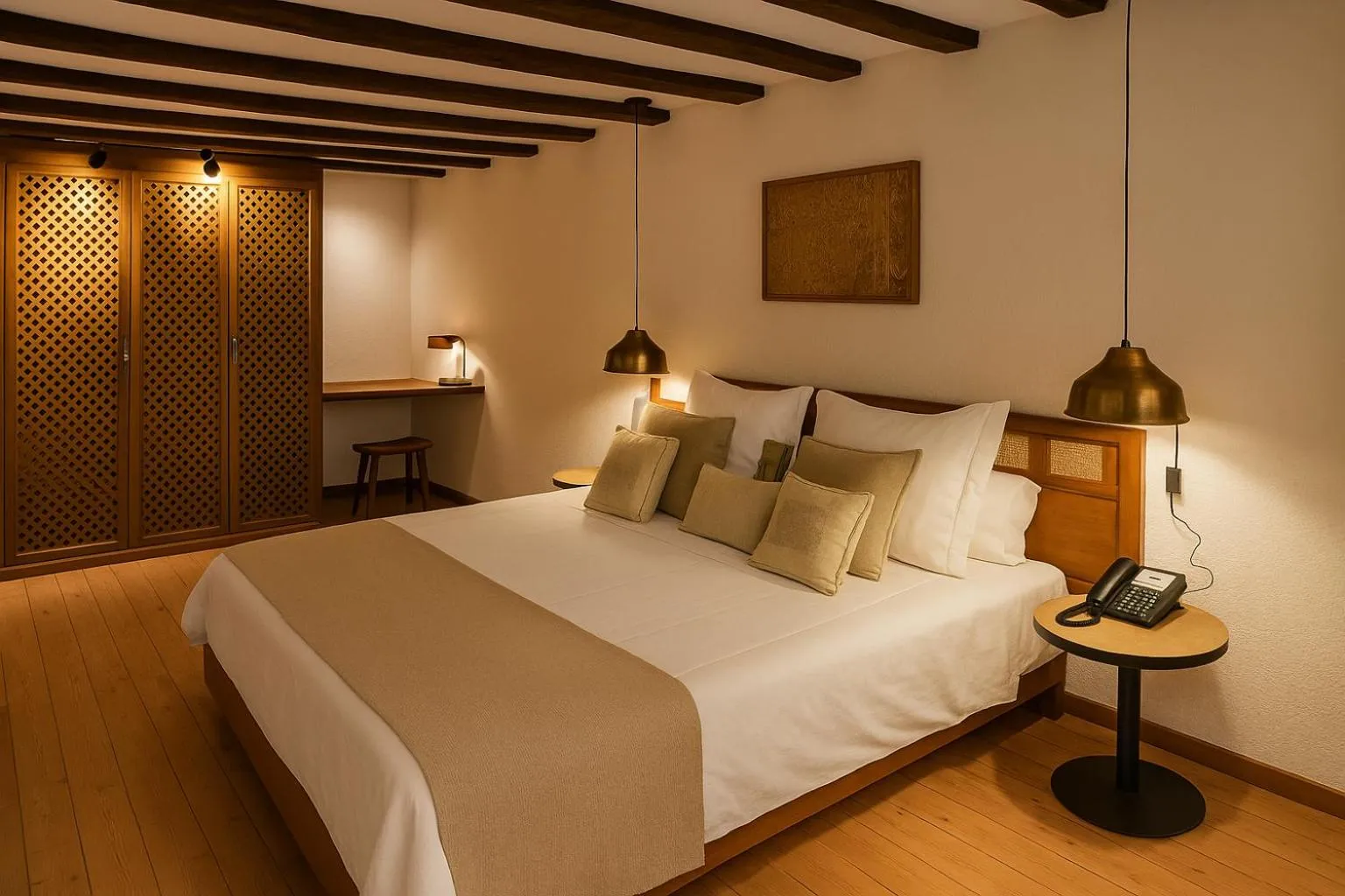 Photo of the whole room, Bed in Posada Mayor de Migueloa