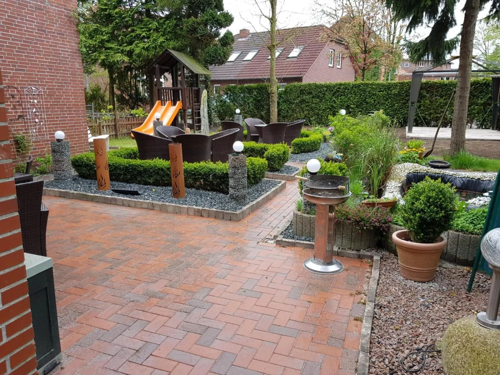 Patio in Hotel Garni Kröger