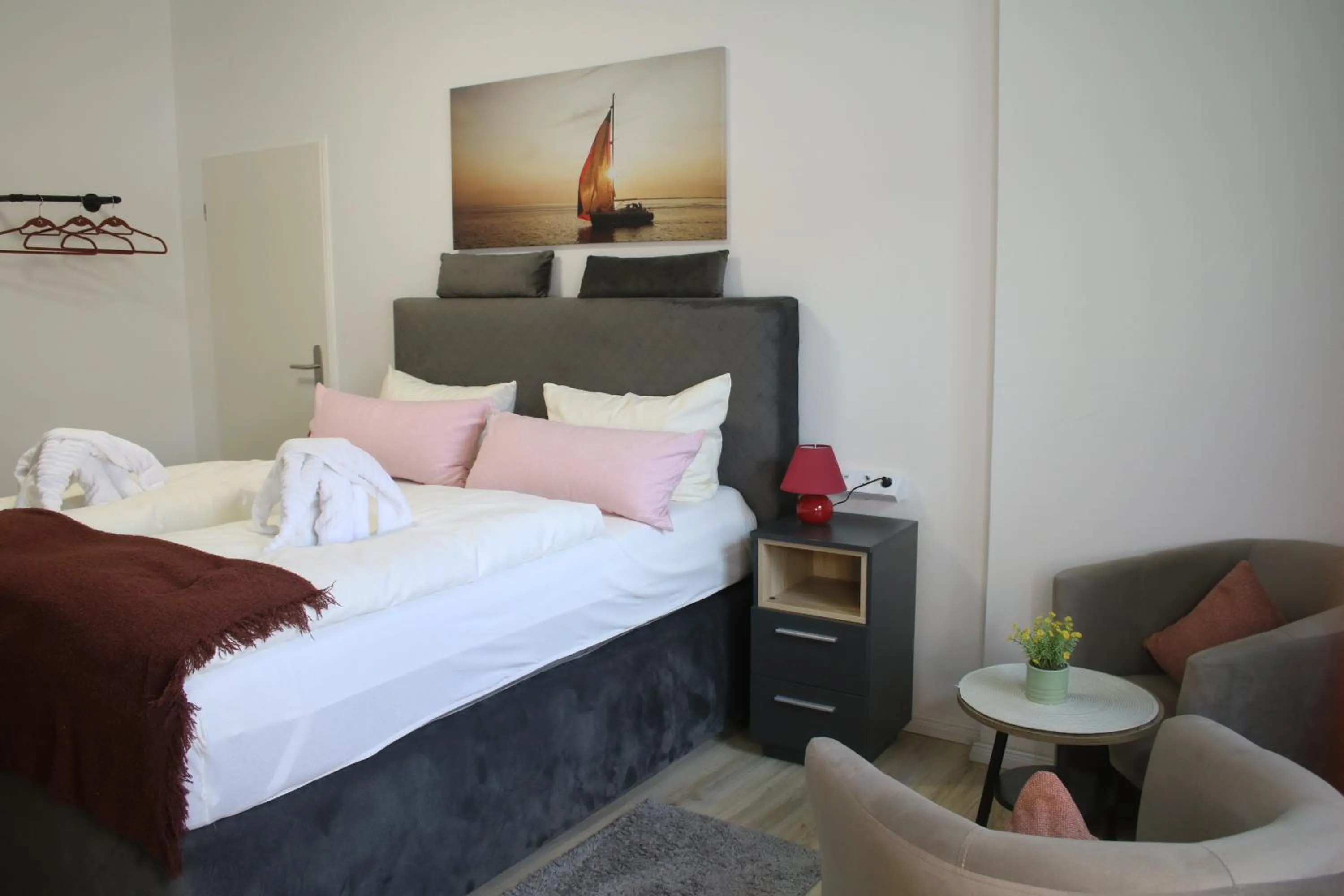 Bed in Hotel Garni Kröger