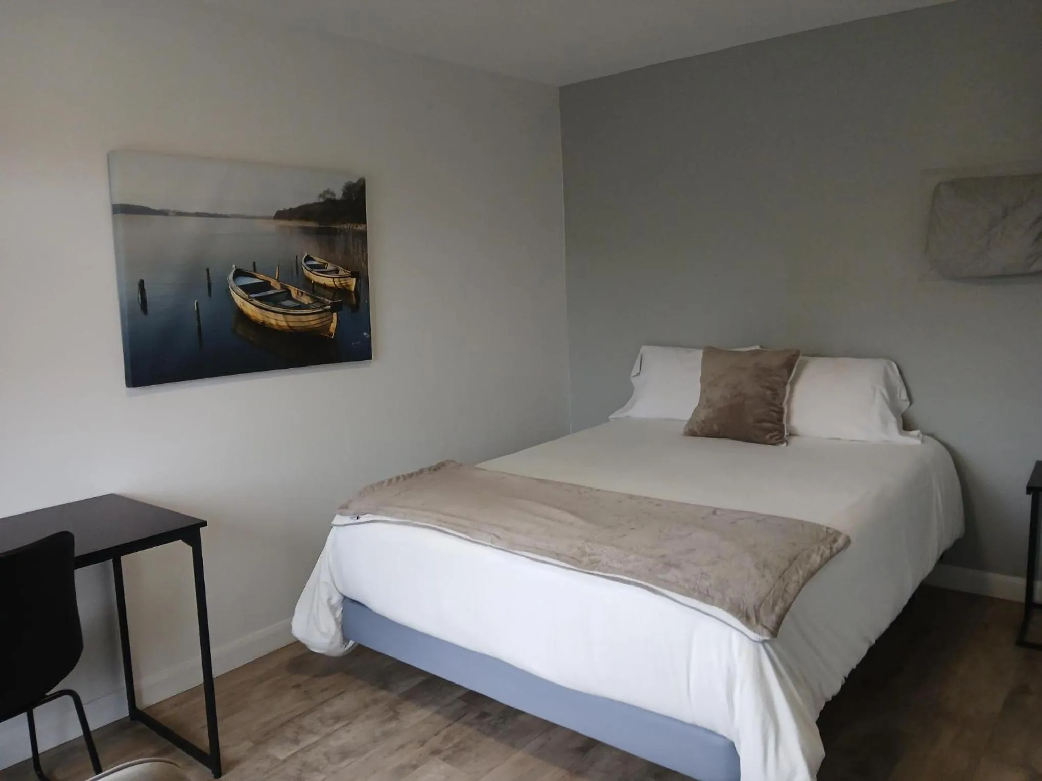 Bed in Motel Cabano-Relais