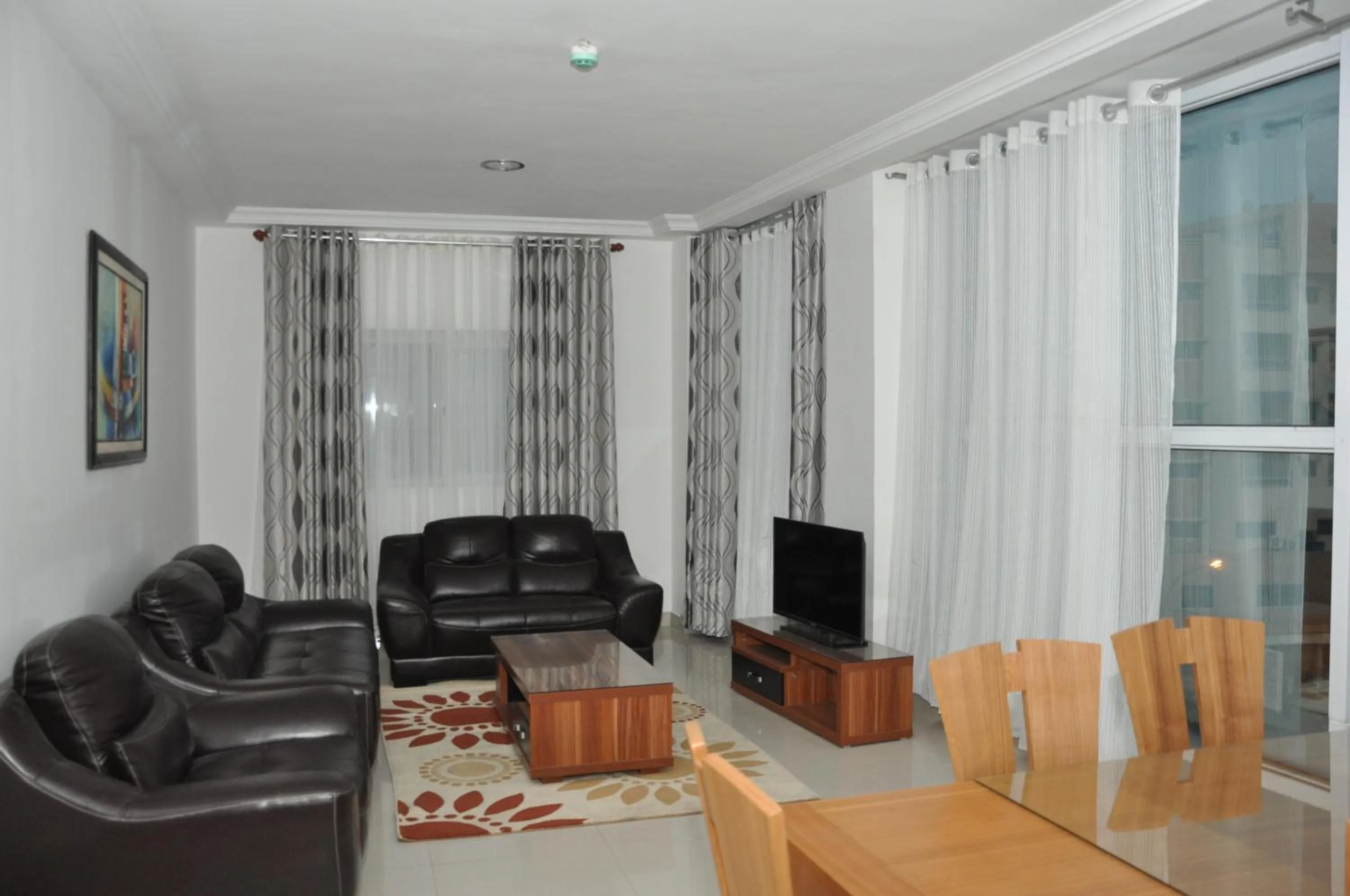 Living room in Rosalie's Suites