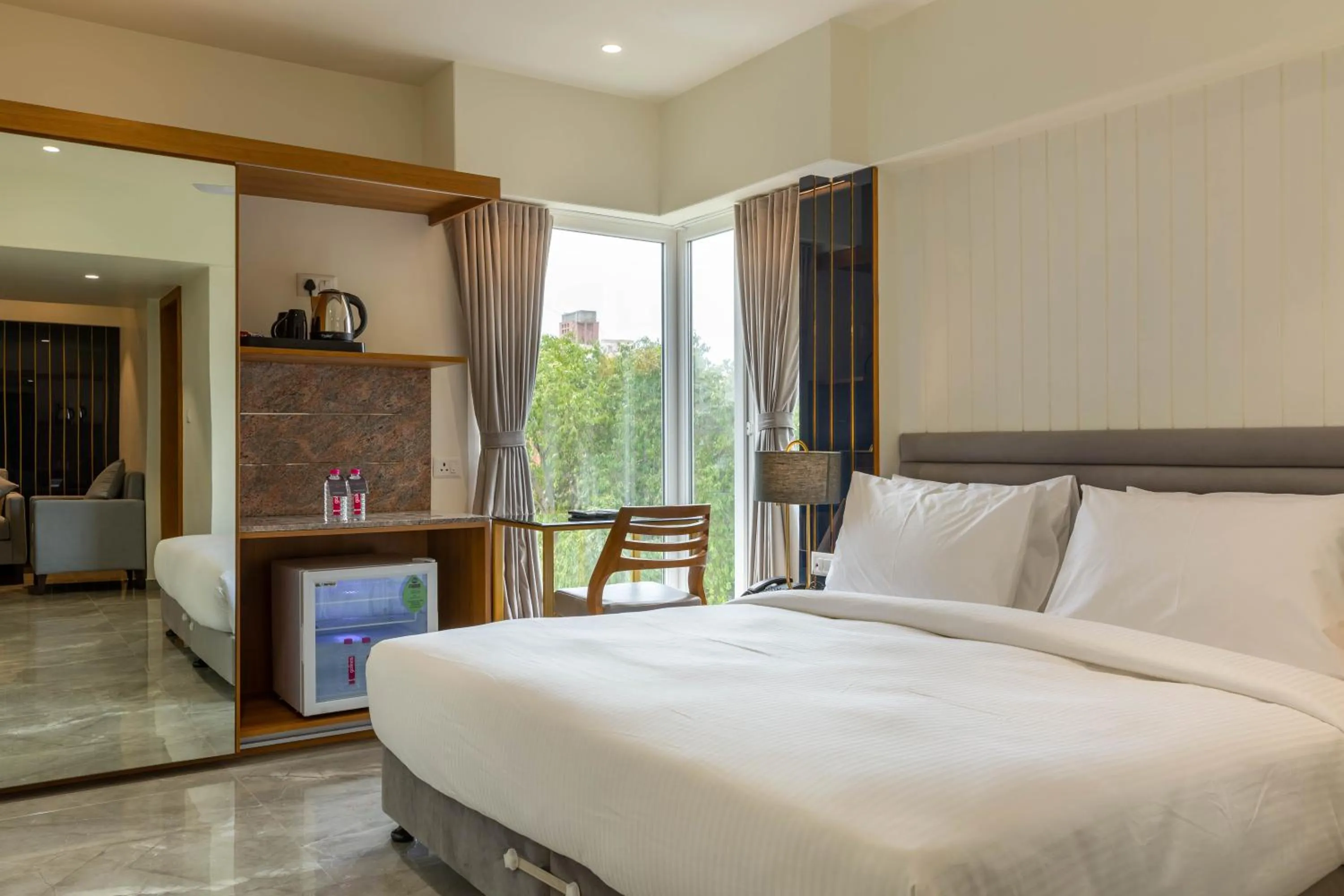 Bed in Hotel Nalanda