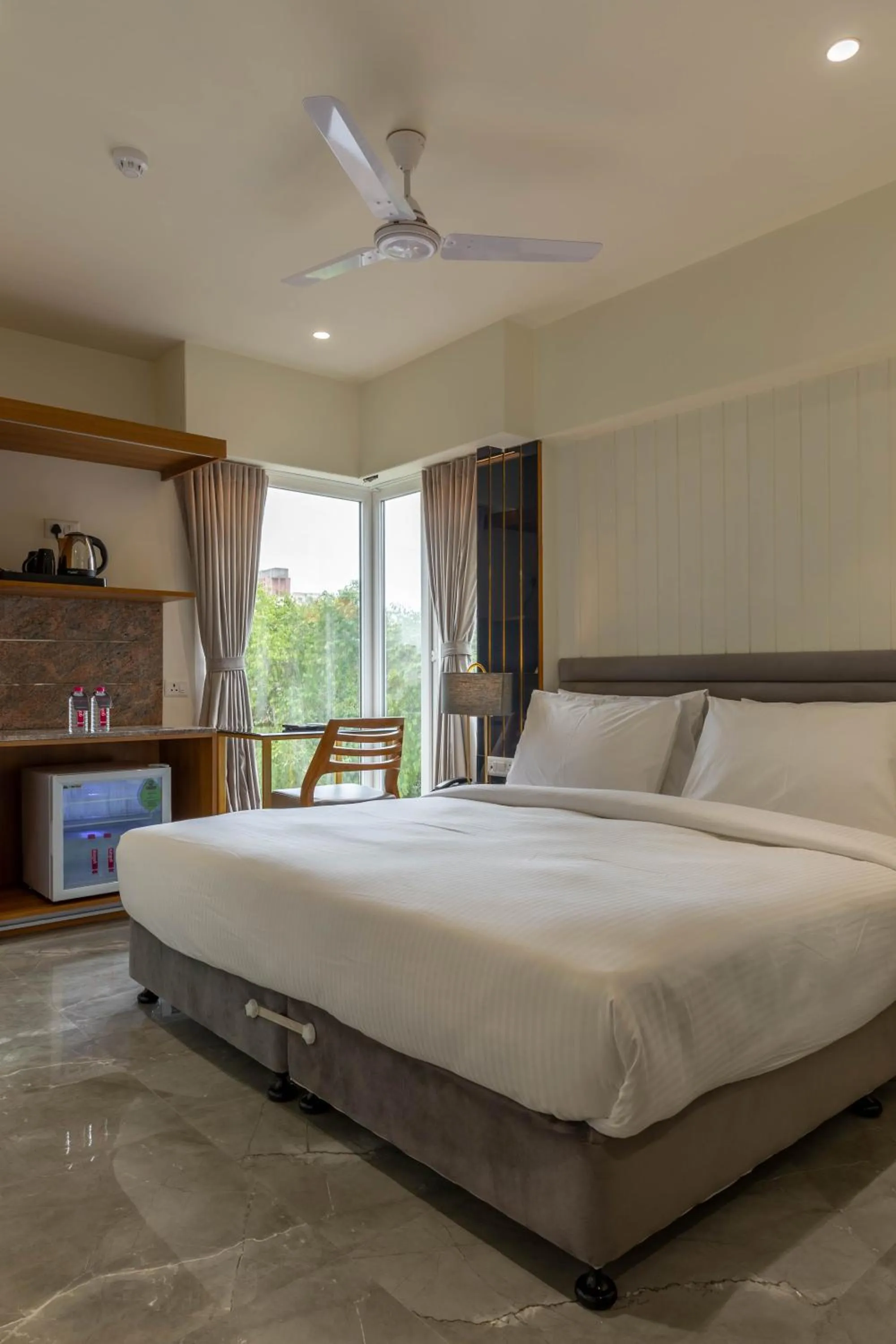 Bed in Hotel Nalanda