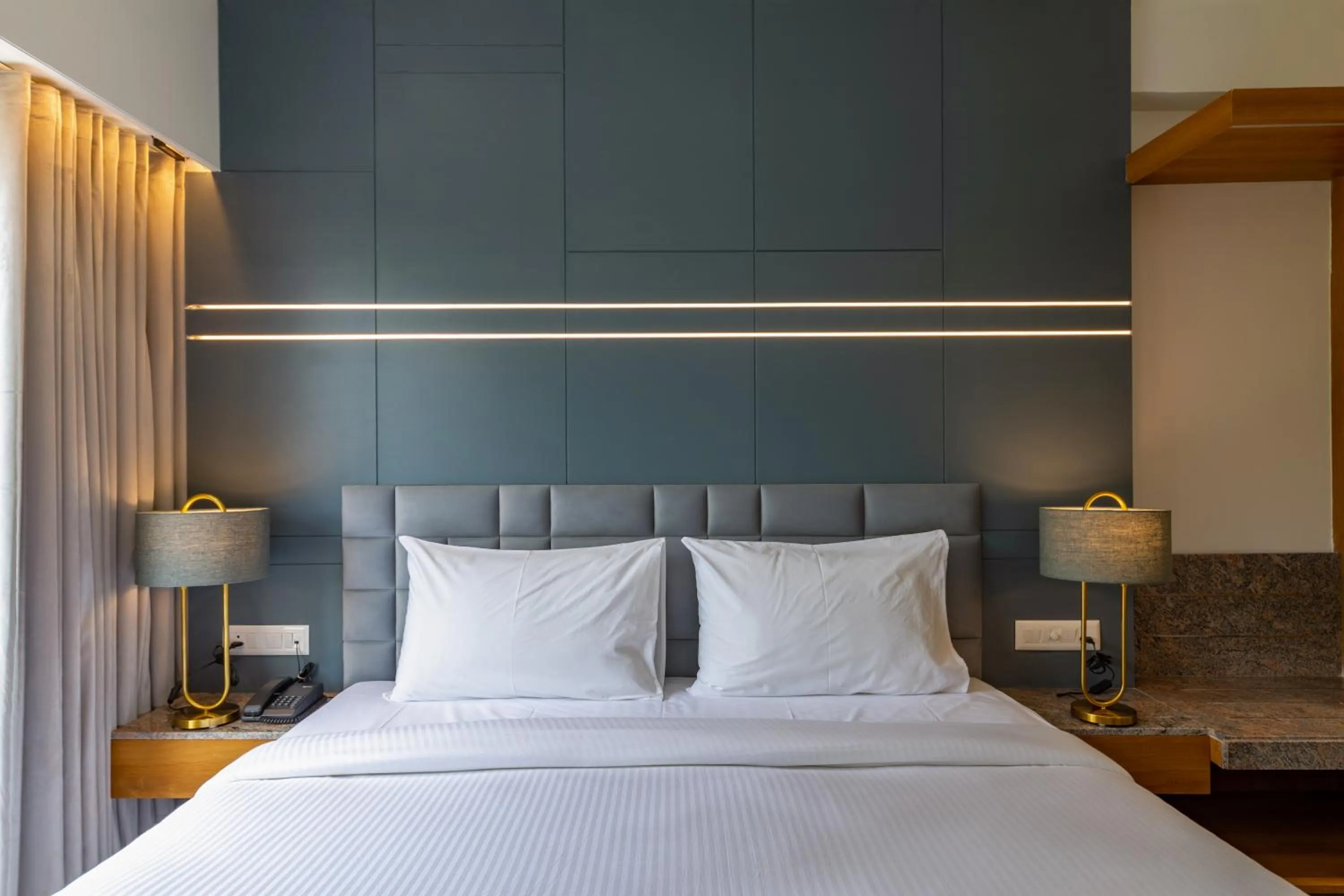 Bed in Hotel Nalanda