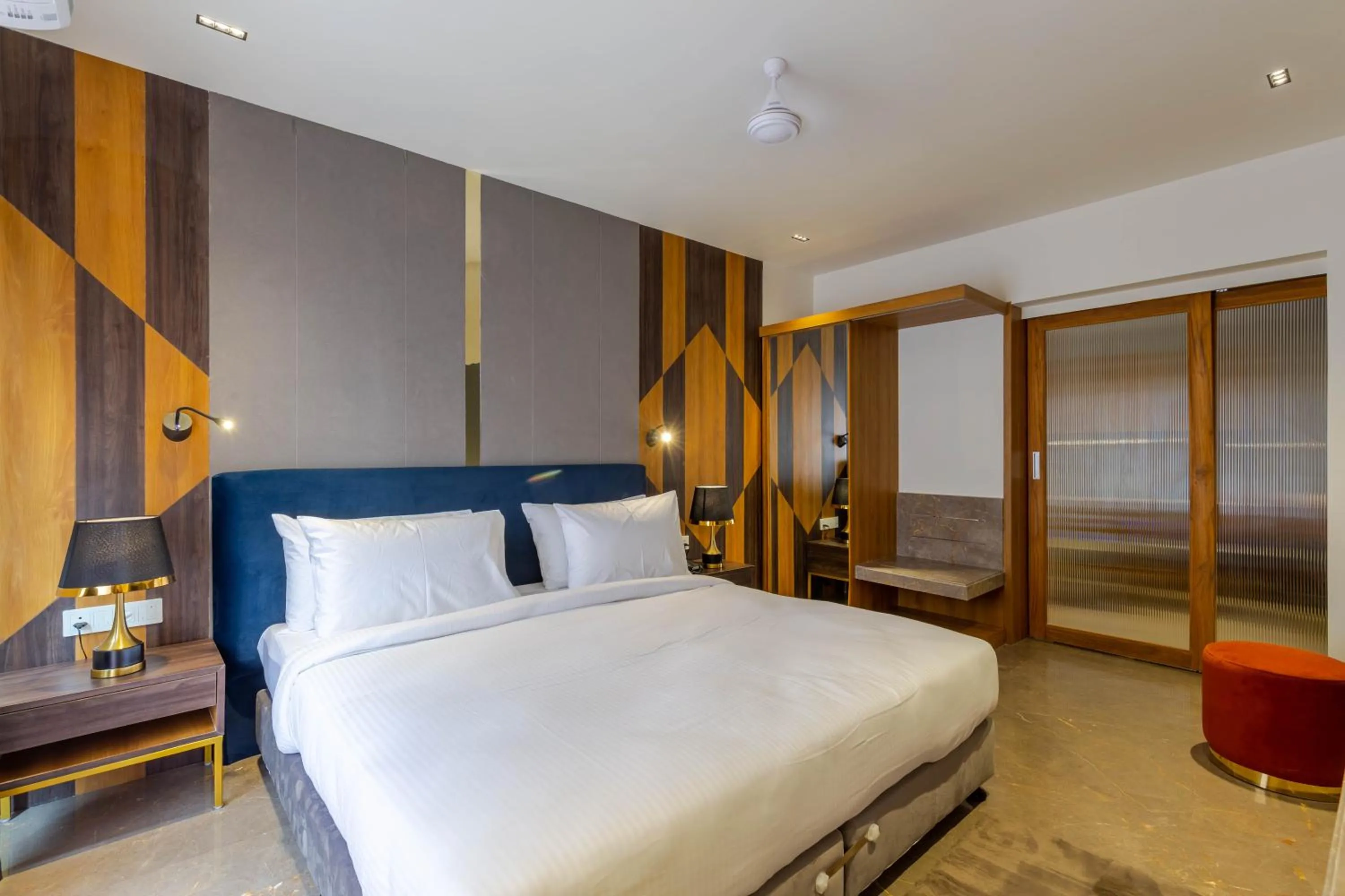 Bed in Hotel Nalanda