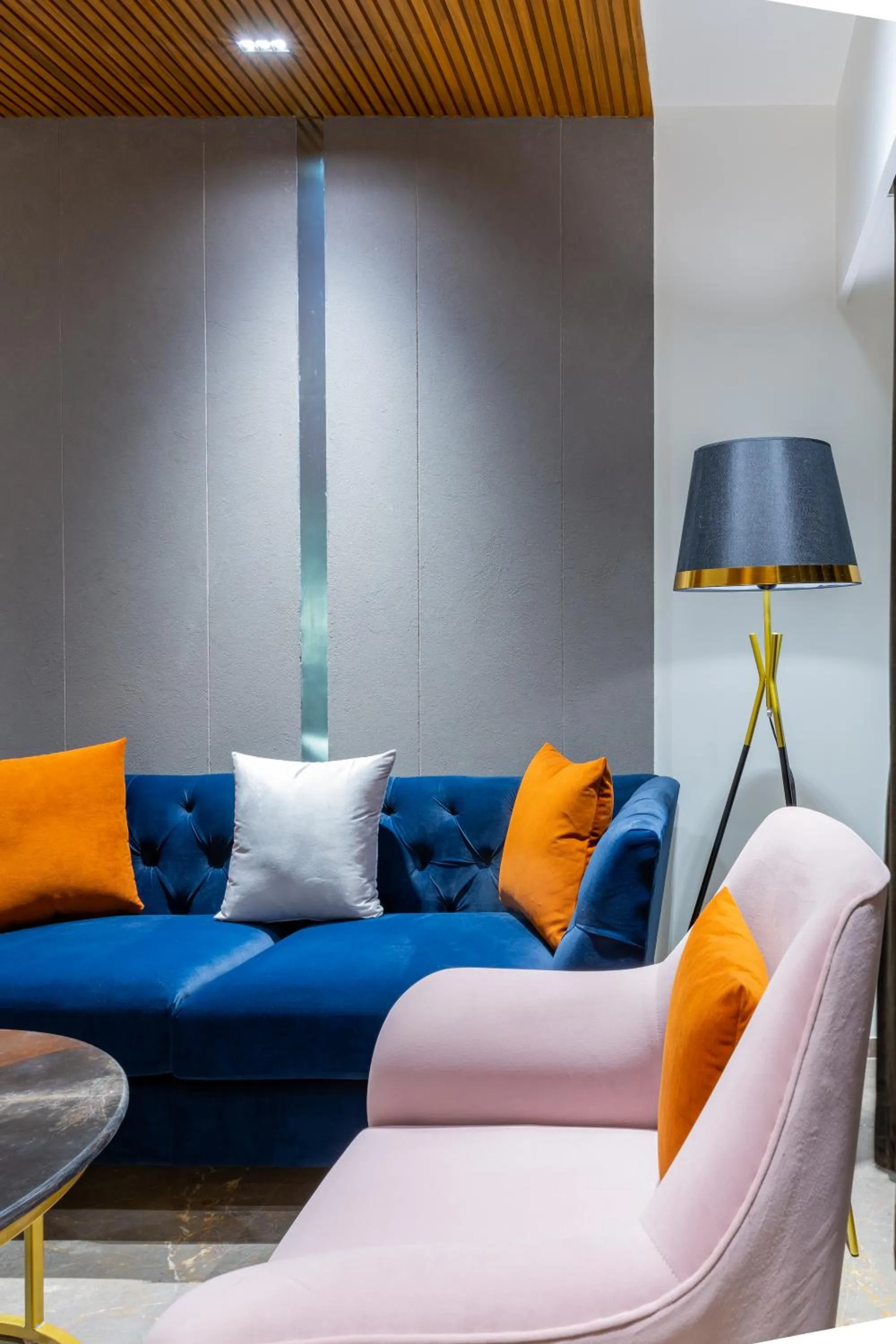 Seating area in Hotel Nalanda