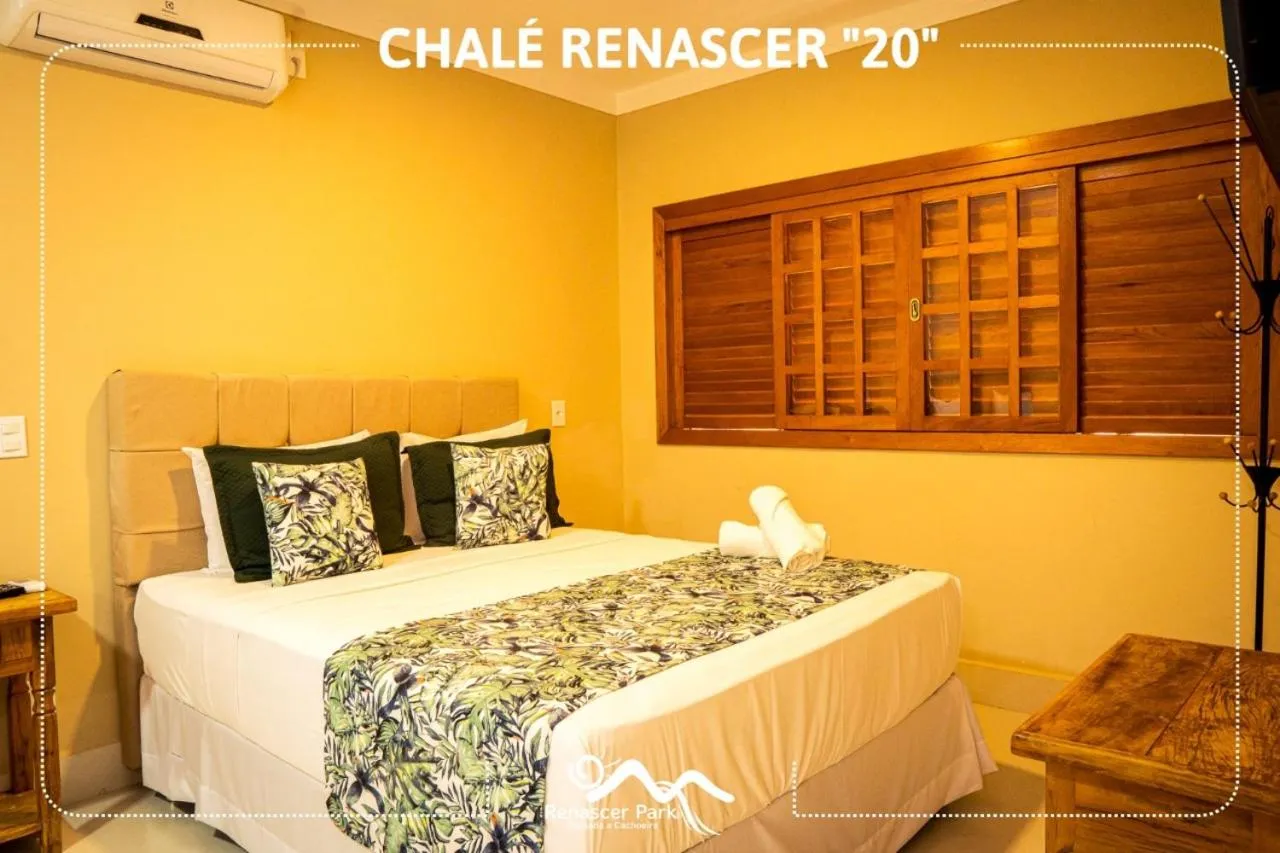 Bed in Pousada Renascer Park