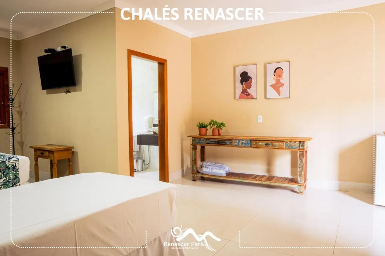 Bed in Pousada Renascer Park