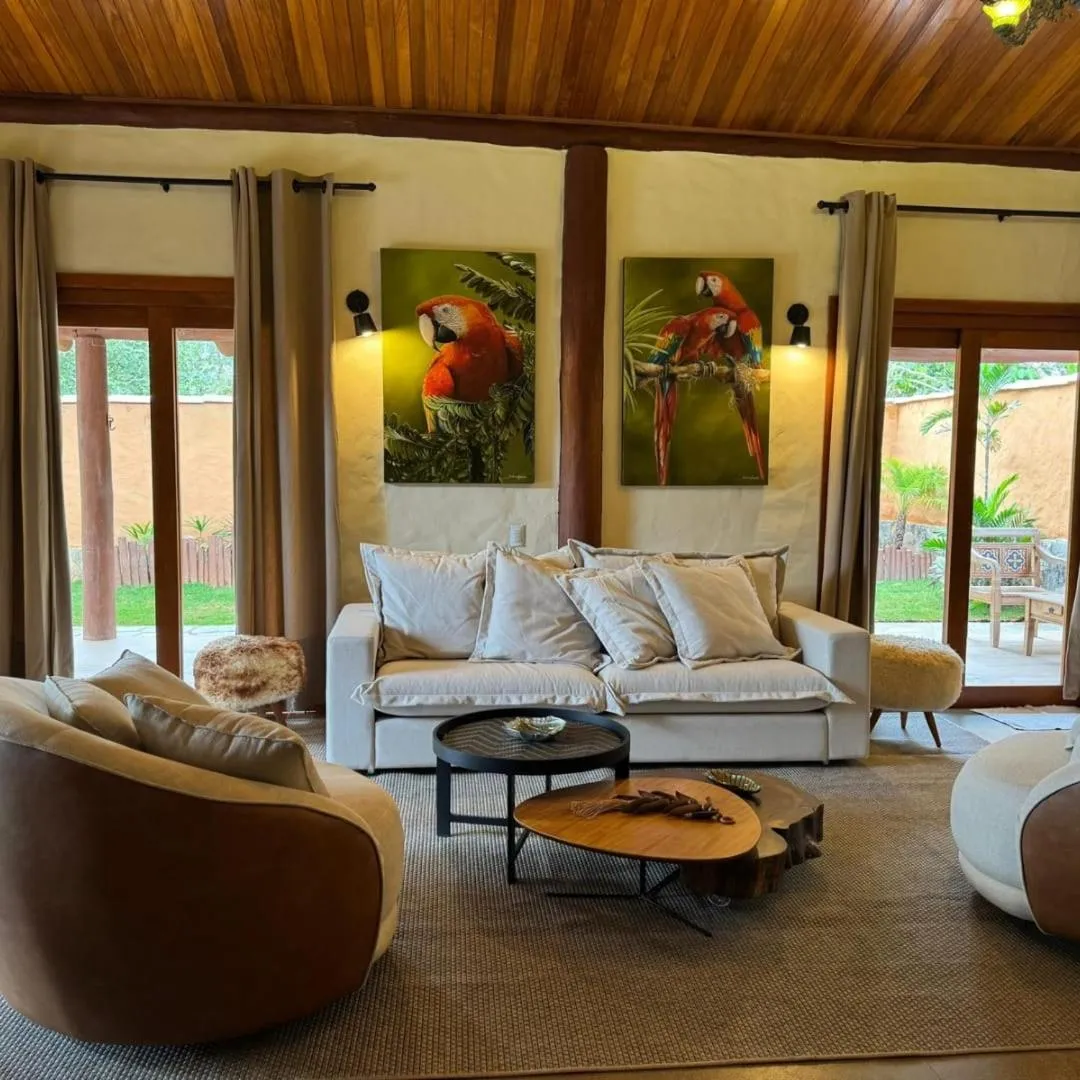 Living room in Pousada Renascer Park