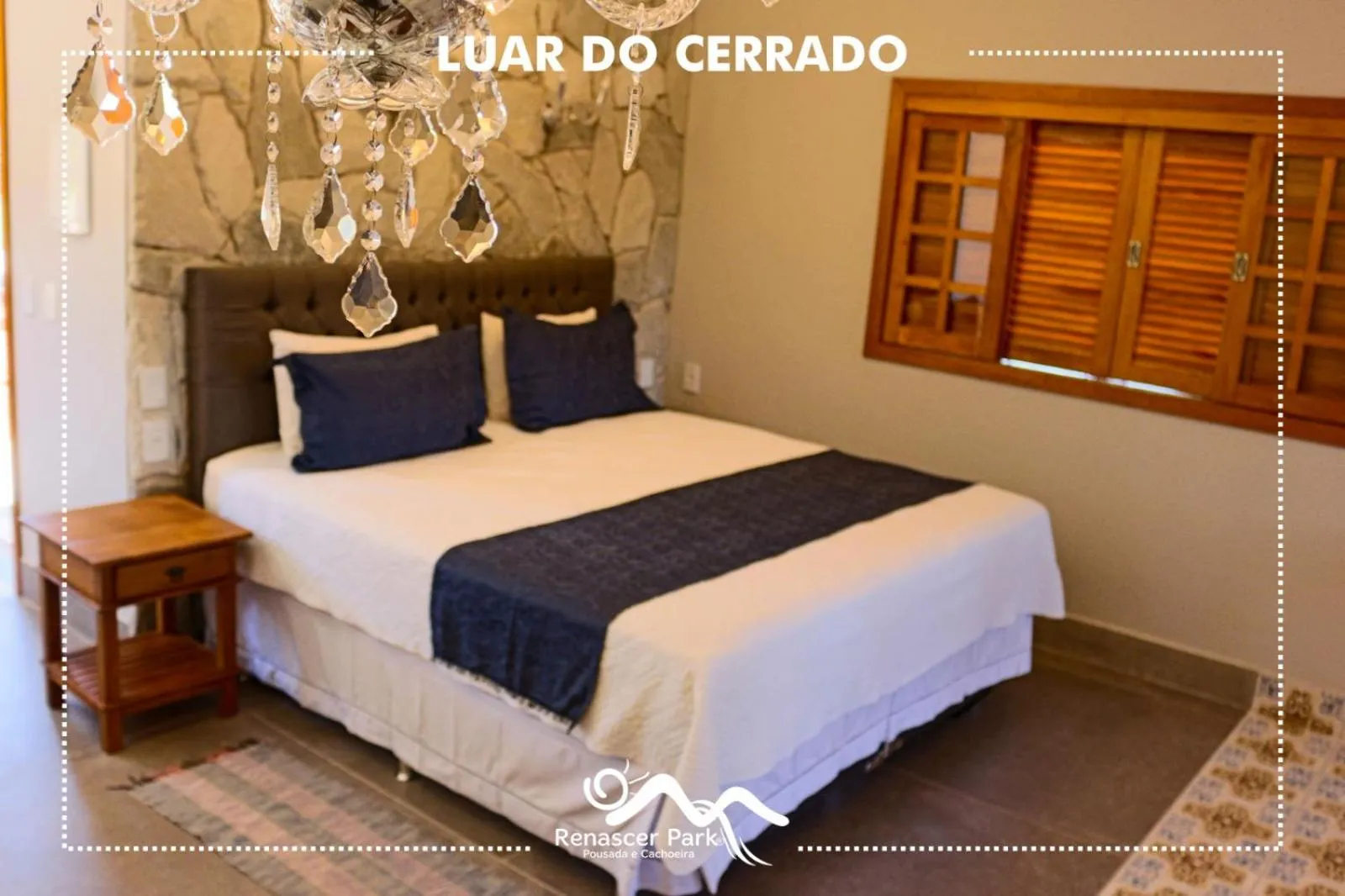 Bed in Pousada Renascer Park