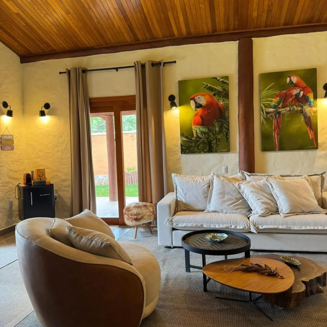 Living room in Pousada Renascer Park