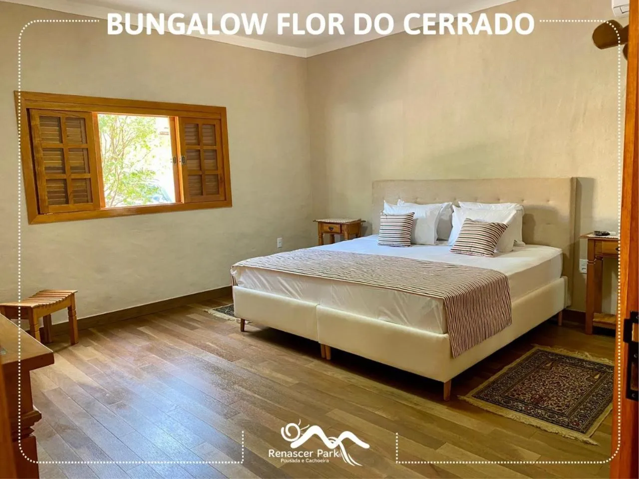 Bed in Pousada Renascer Park