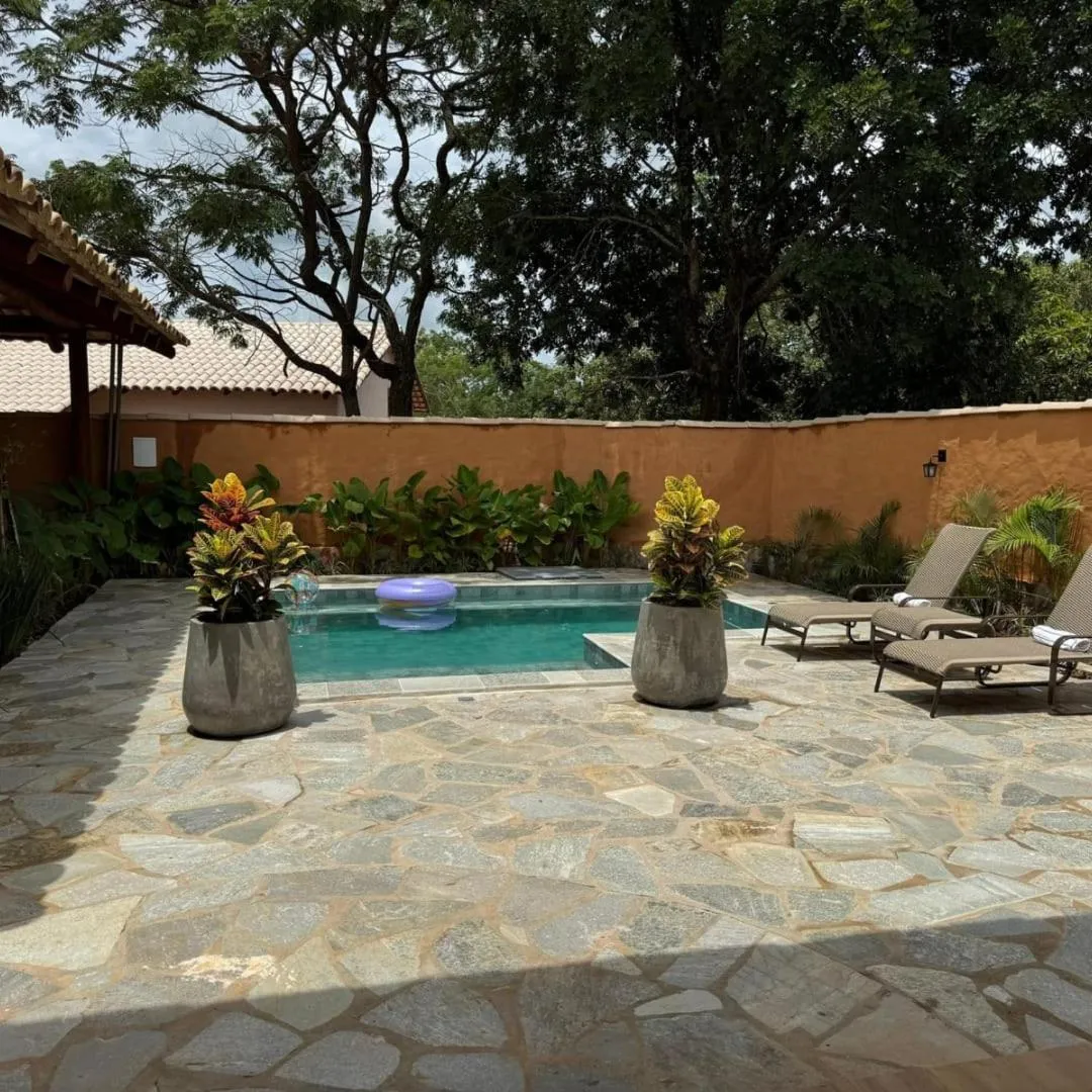 Patio in Pousada Renascer Park