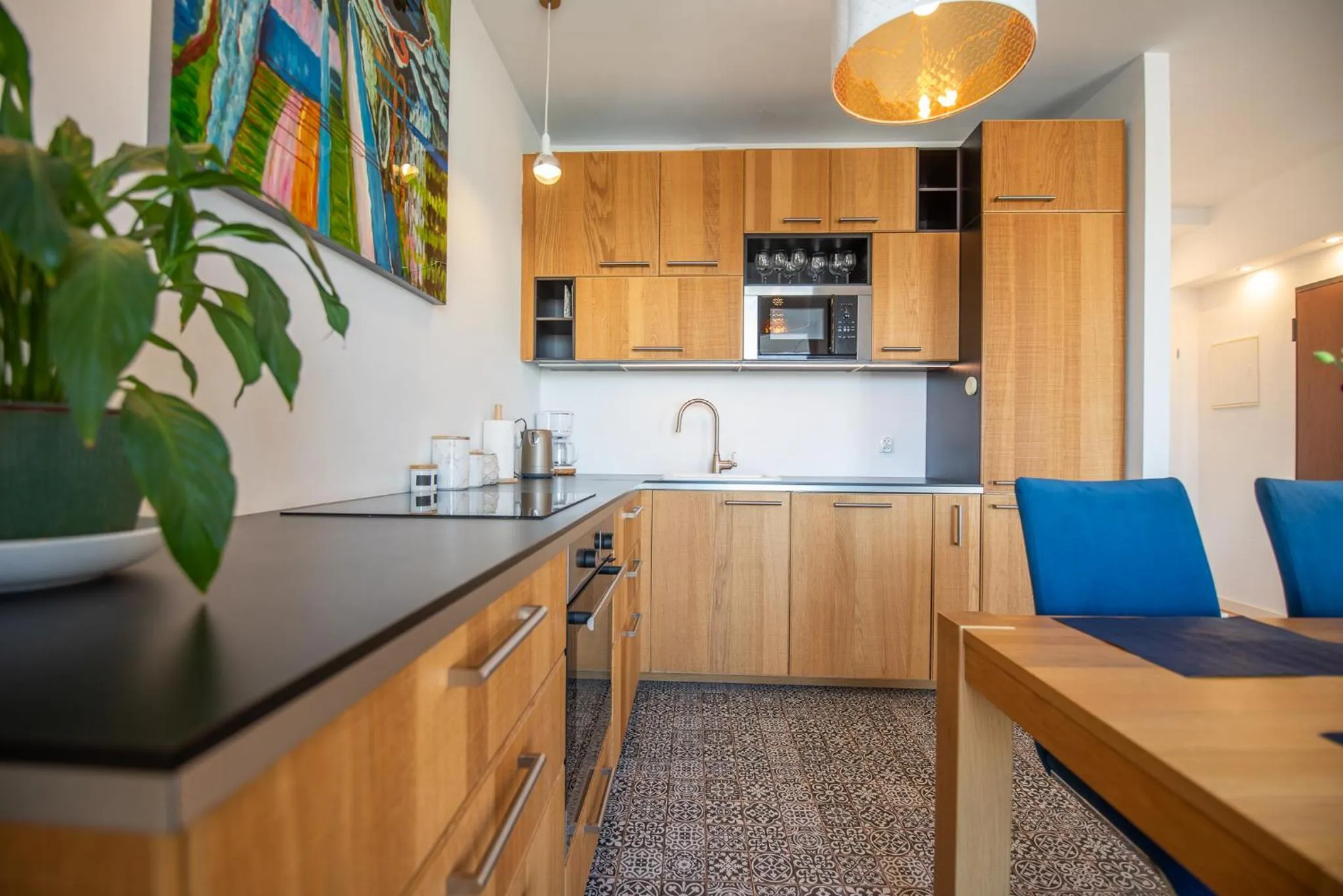 kitchen in City Lights Apartments