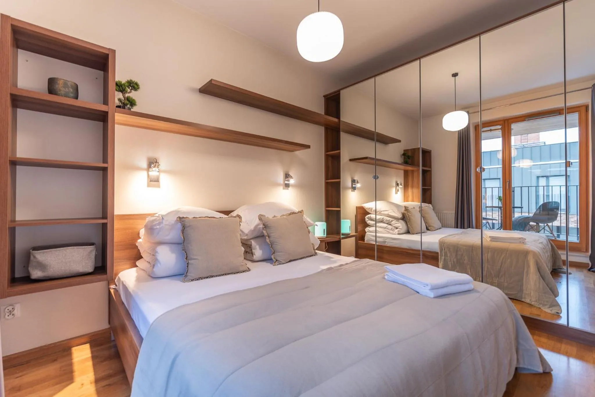 Bed in City Lights Apartments