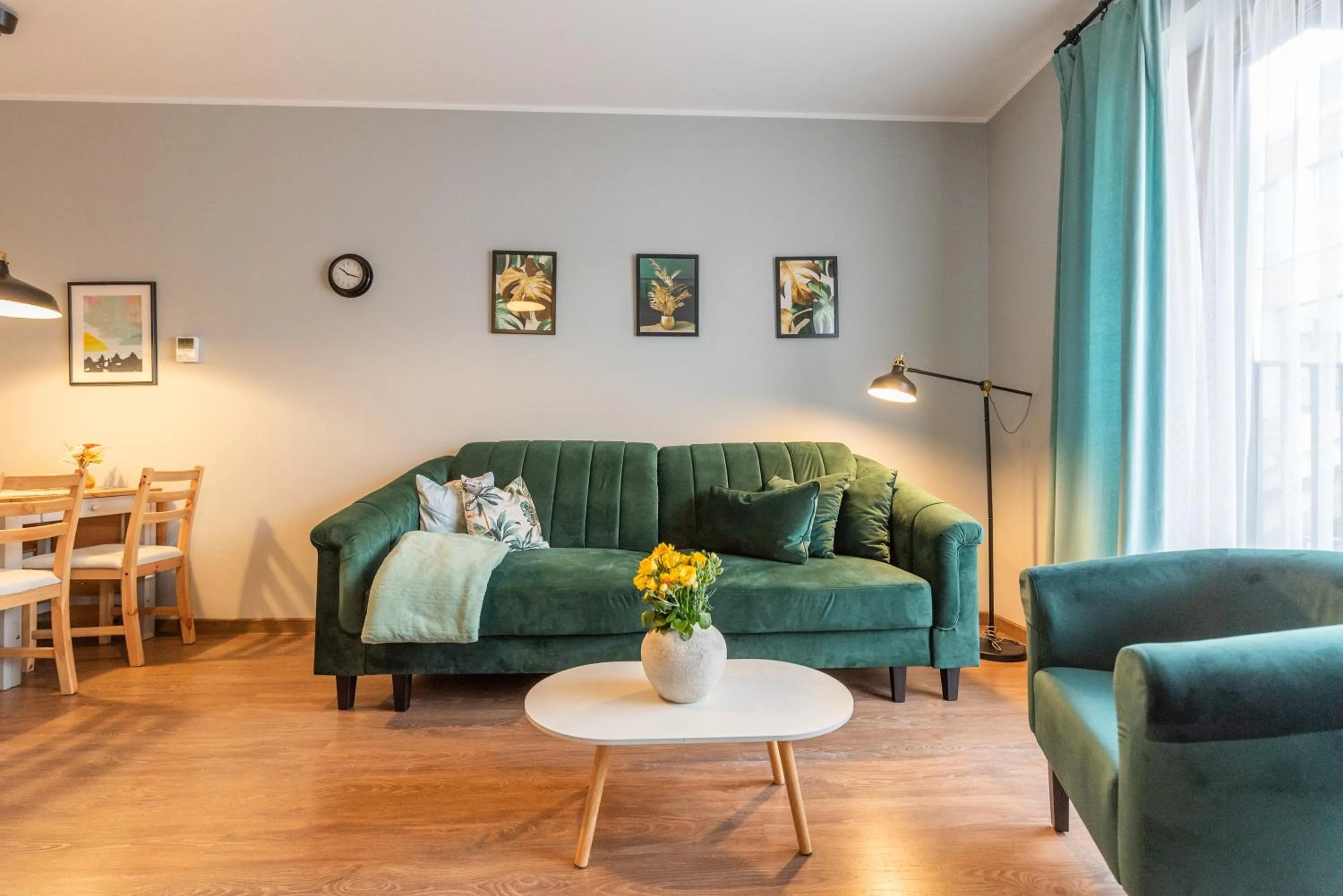 Living room in City Lights Apartments