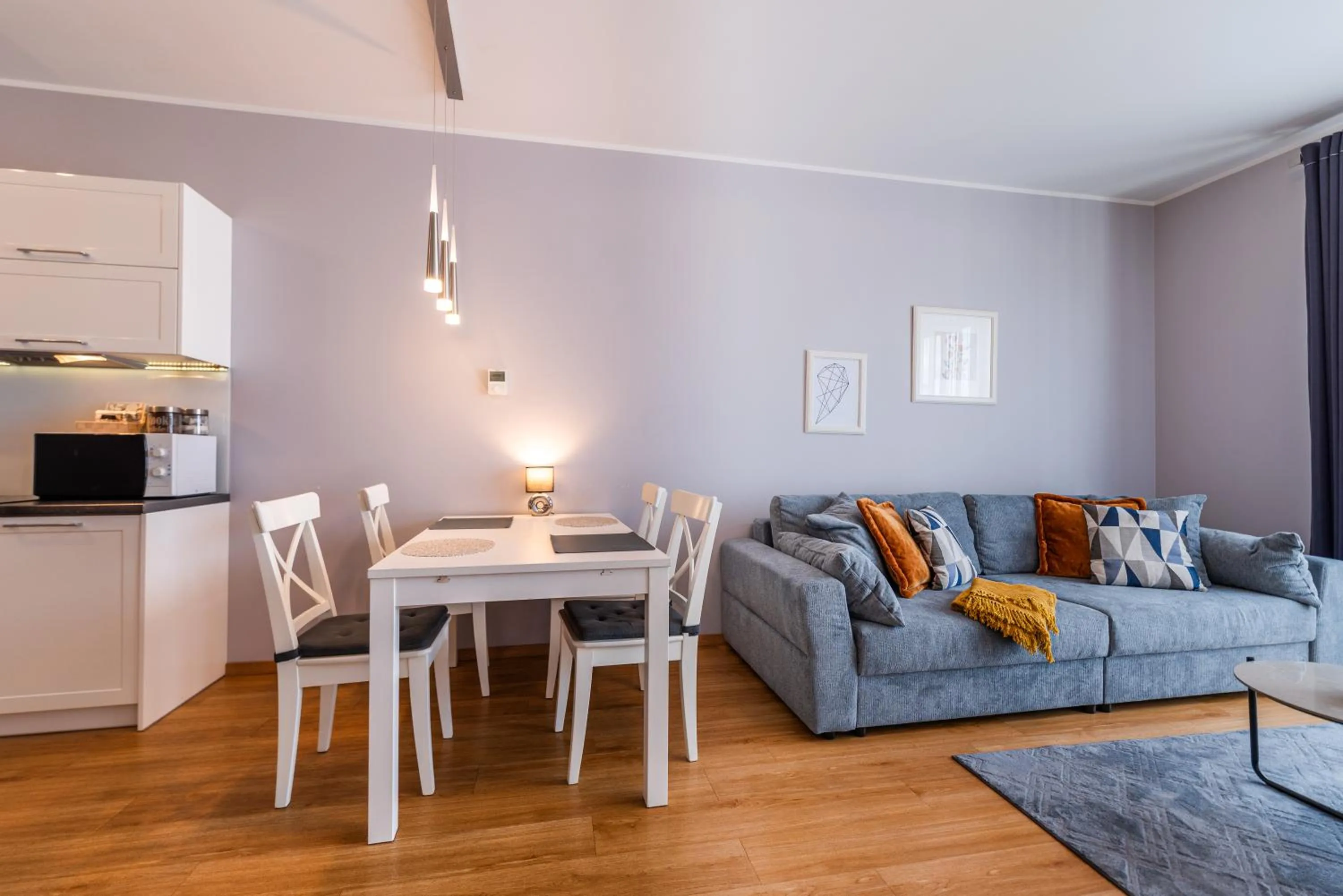 Living room in City Lights Apartments