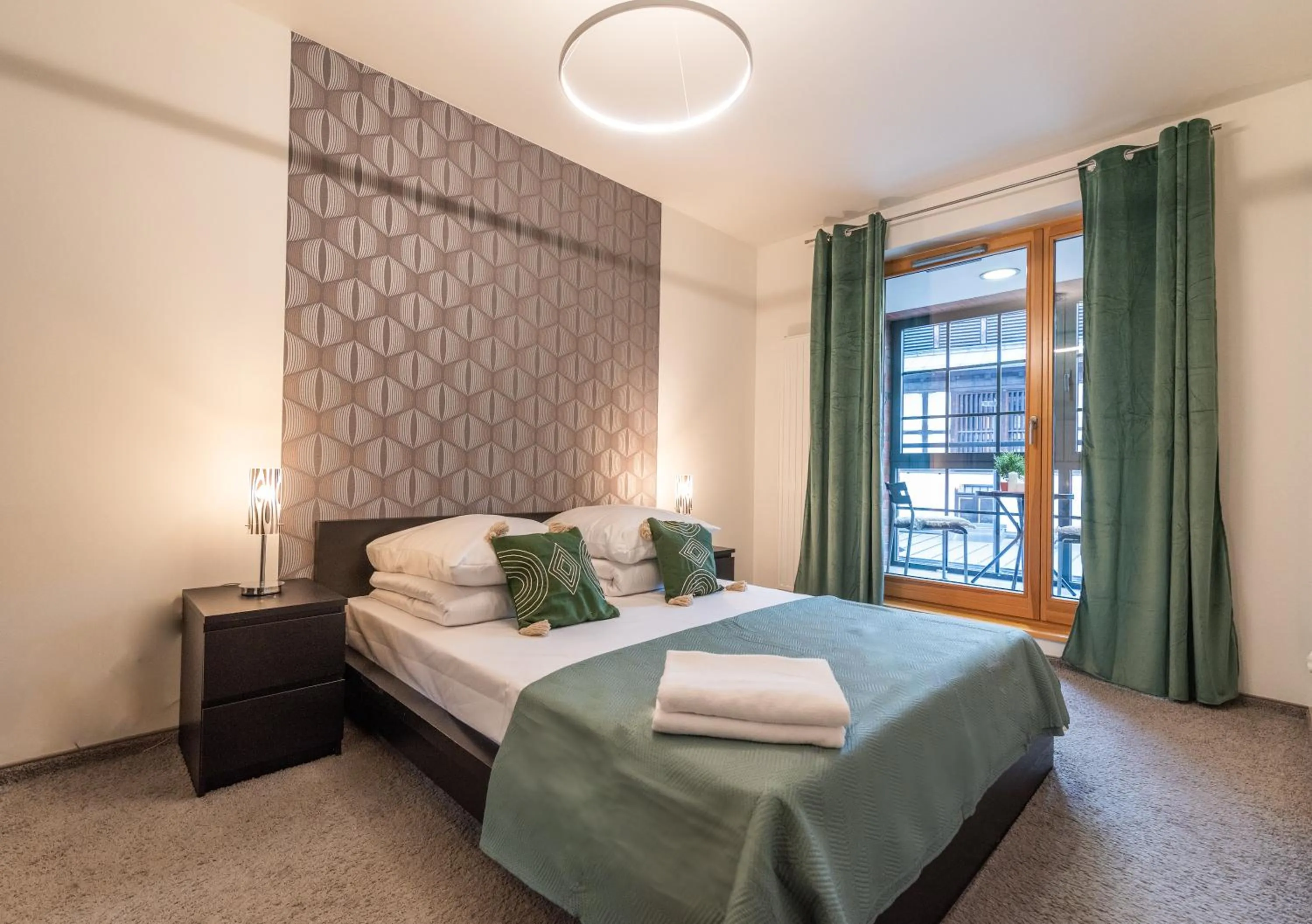 Bed in City Lights Apartments