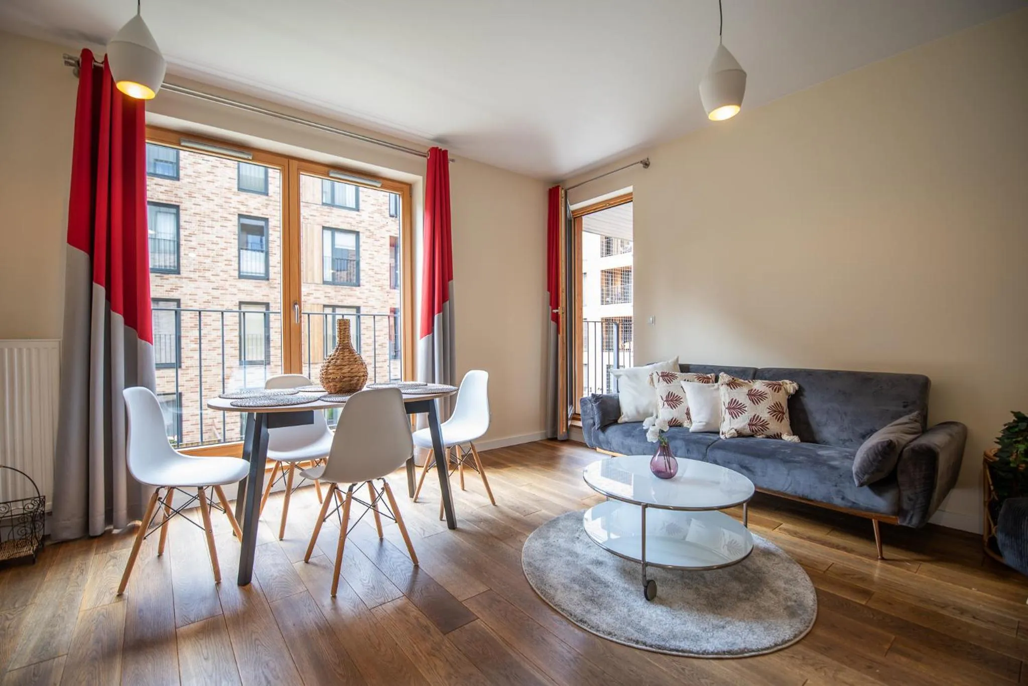 Living room in City Lights Apartments