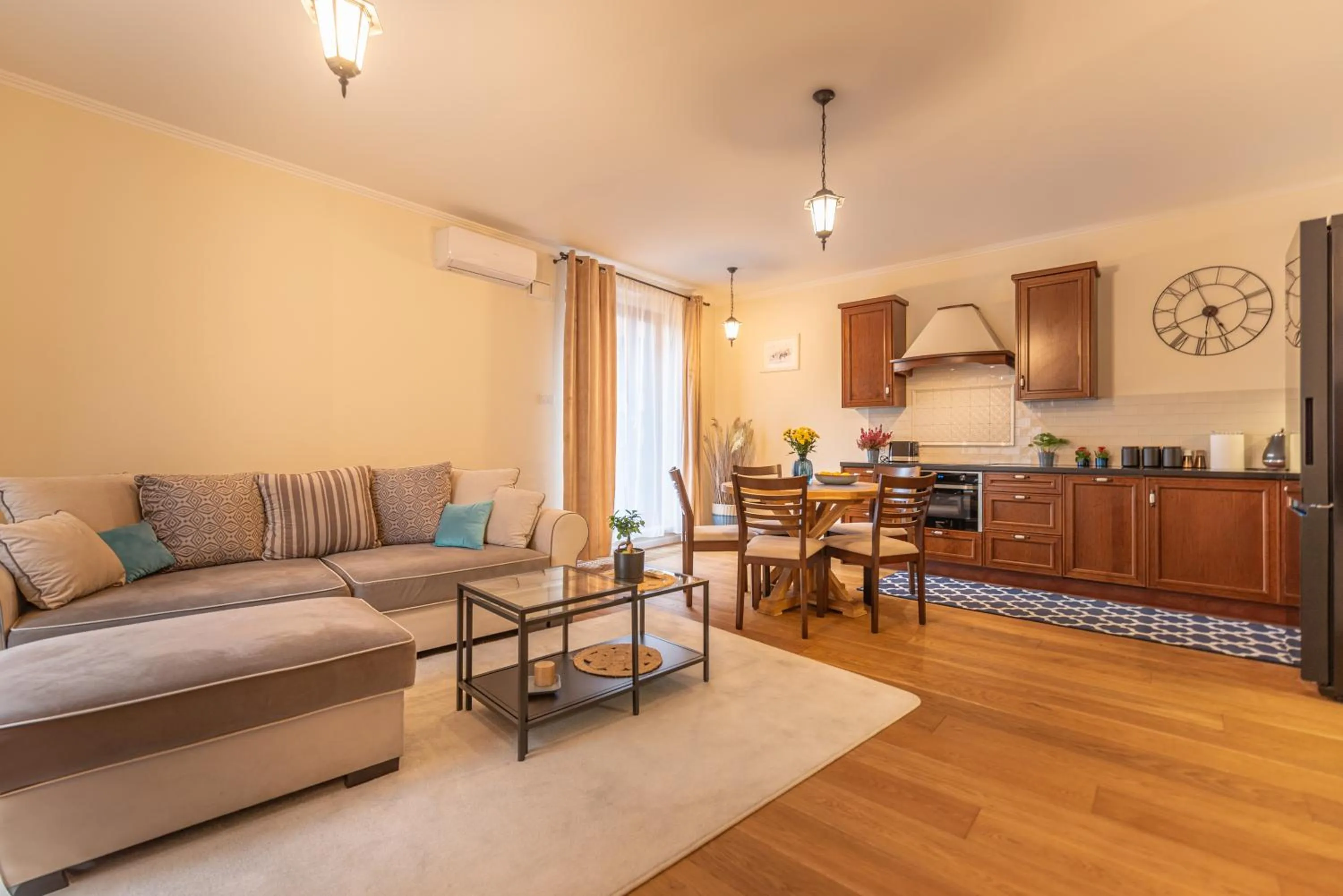 Living room in City Lights Apartments