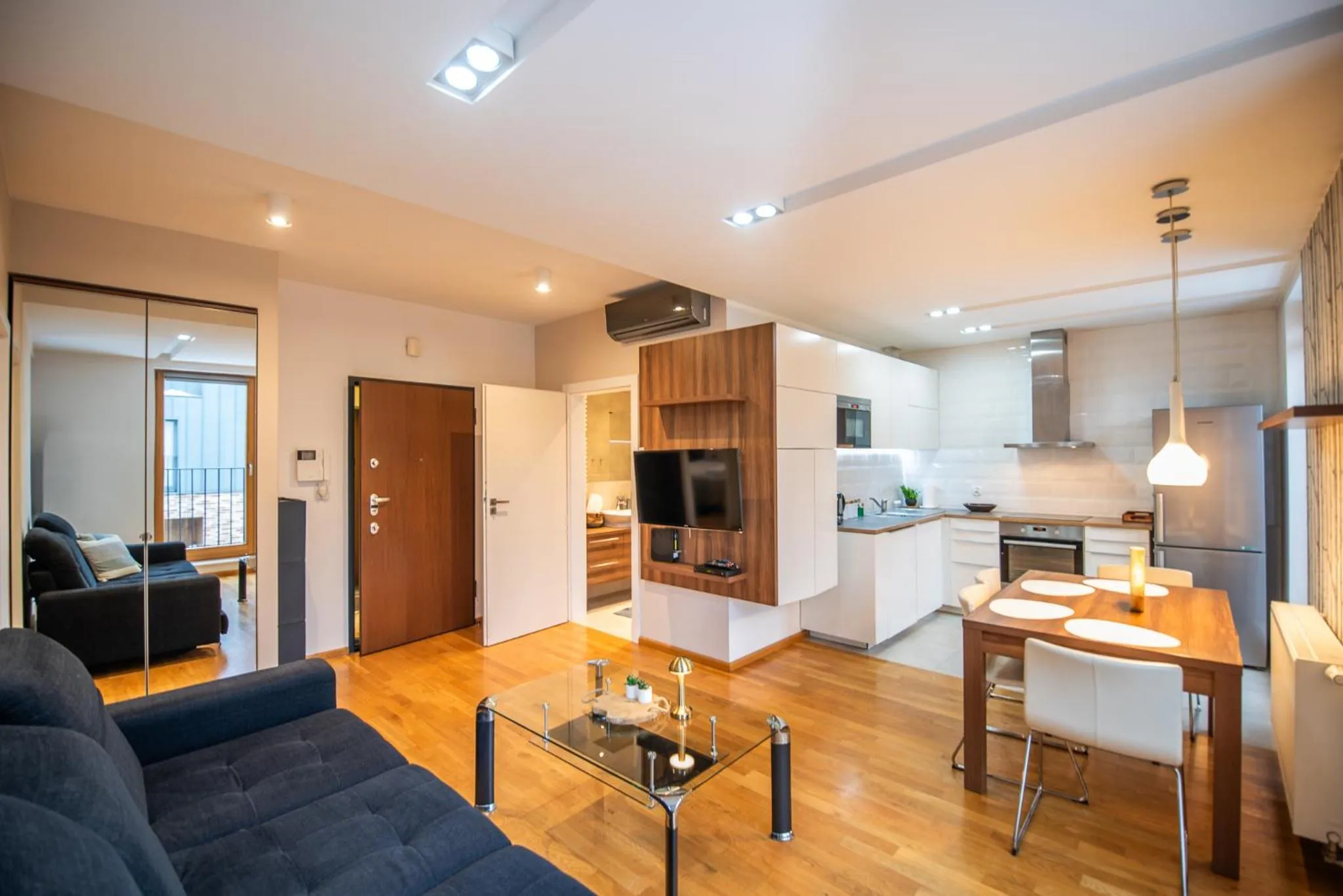 Living room in City Lights Apartments