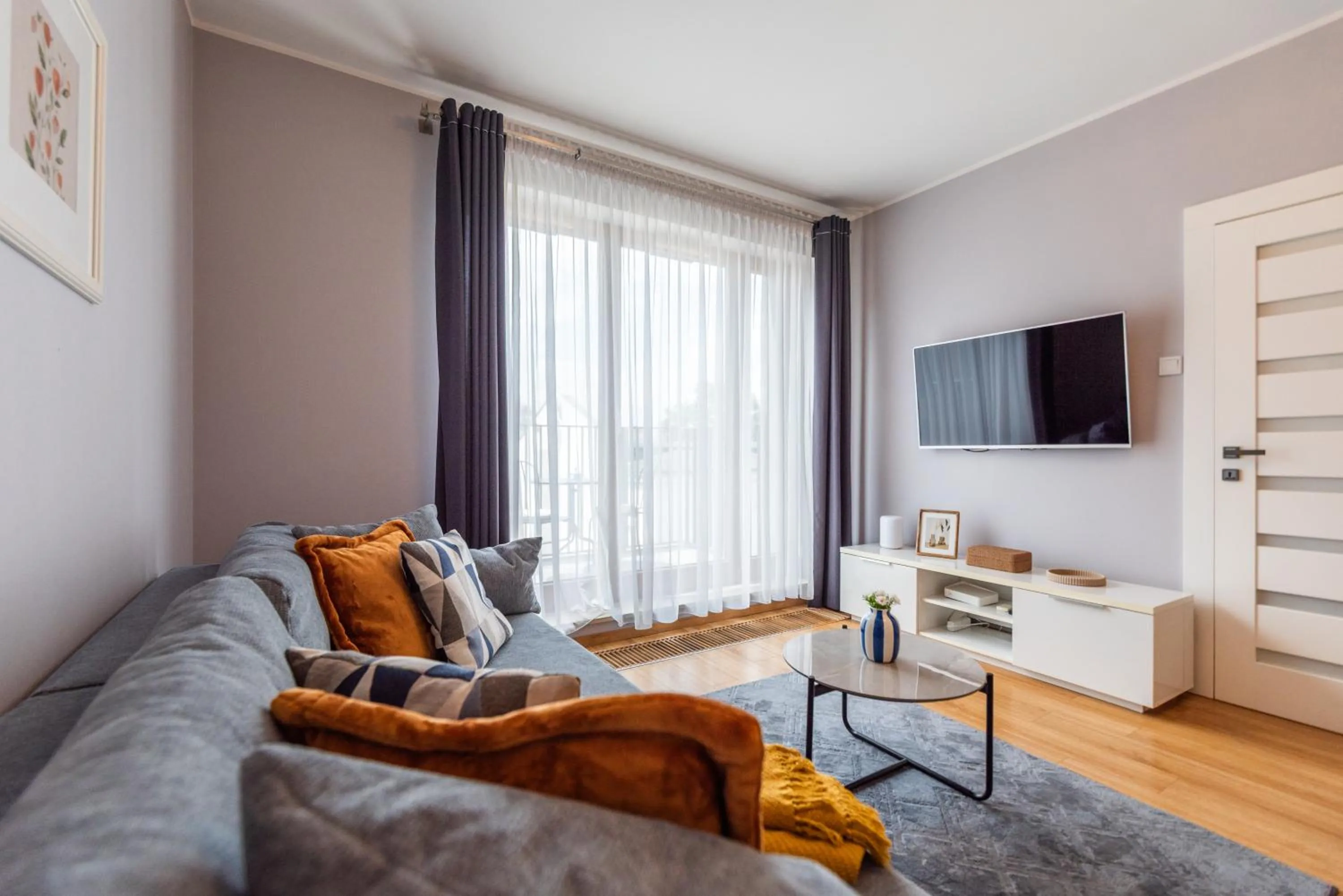 Living room in City Lights Apartments