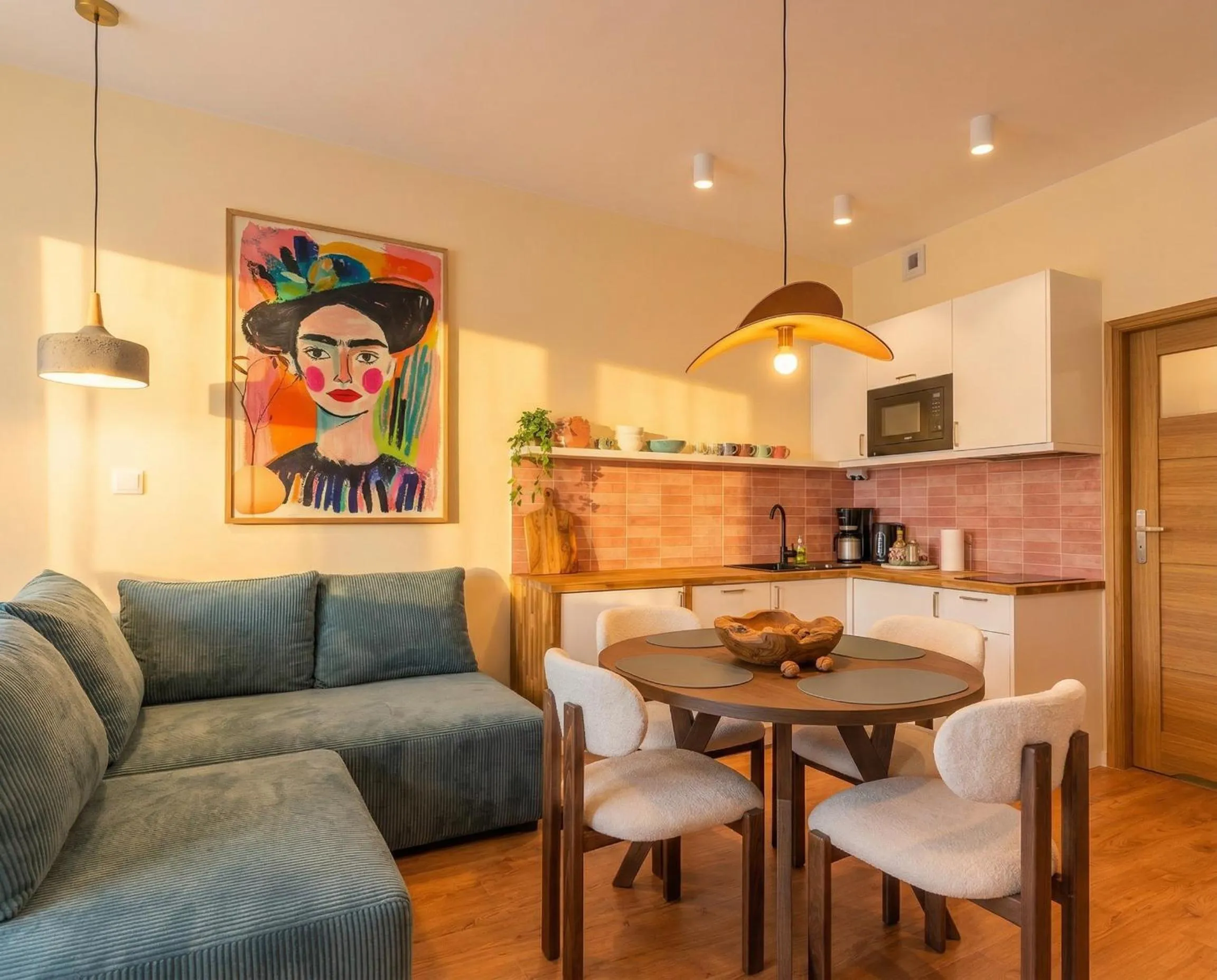 Living room in City Lights Apartments