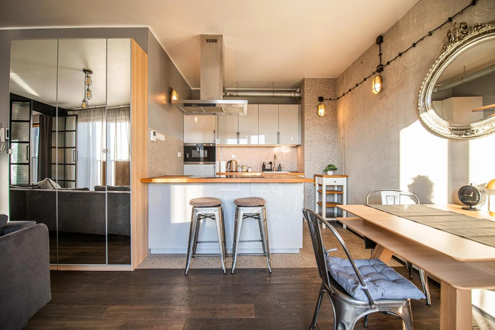 kitchen in City Lights Apartments