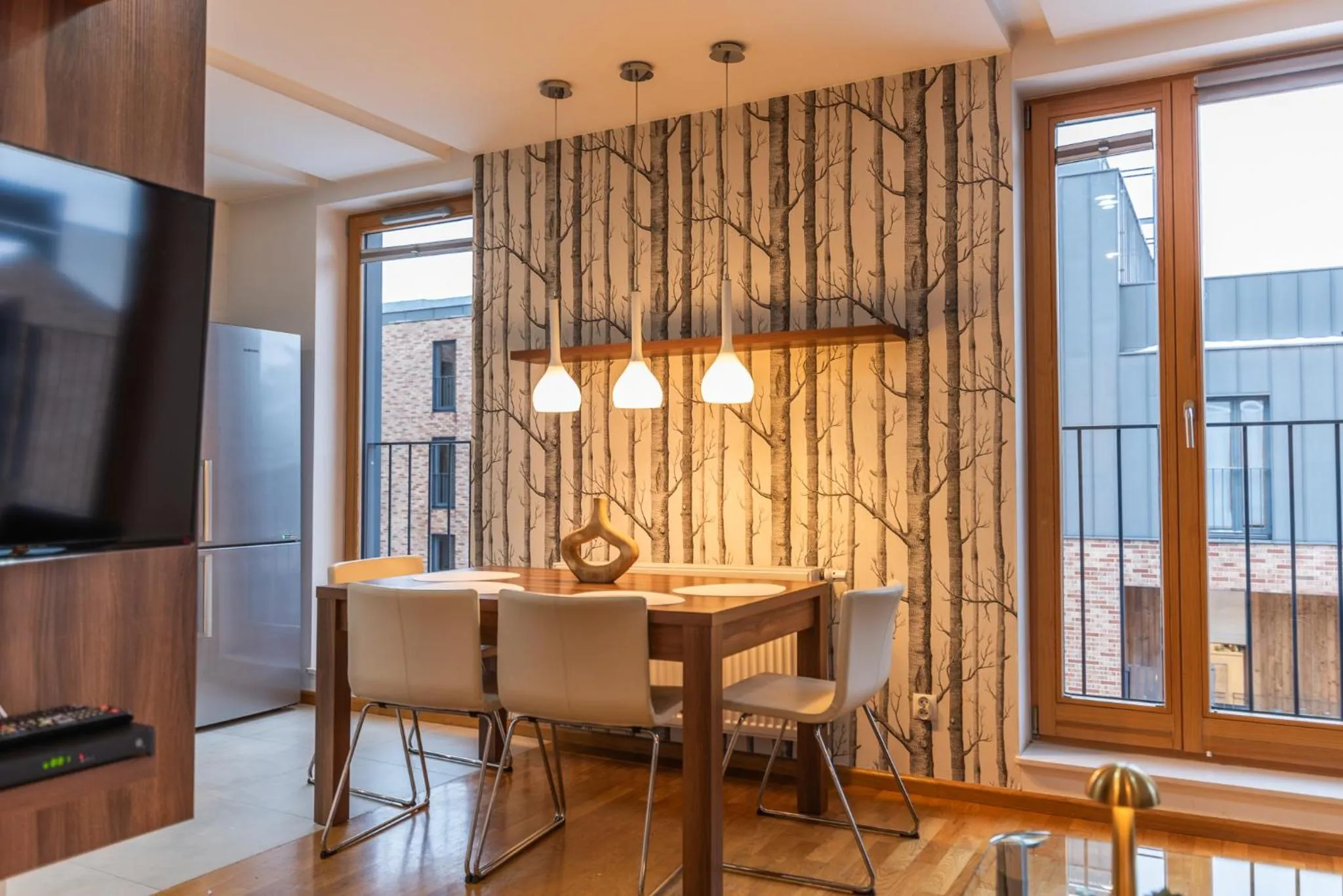 Living room in City Lights Apartments