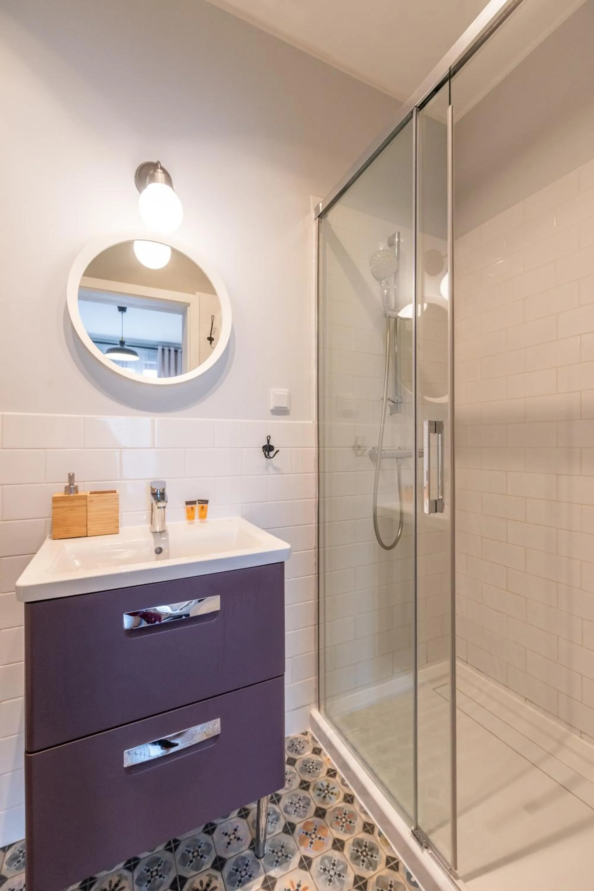 Shower in City Lights Apartments