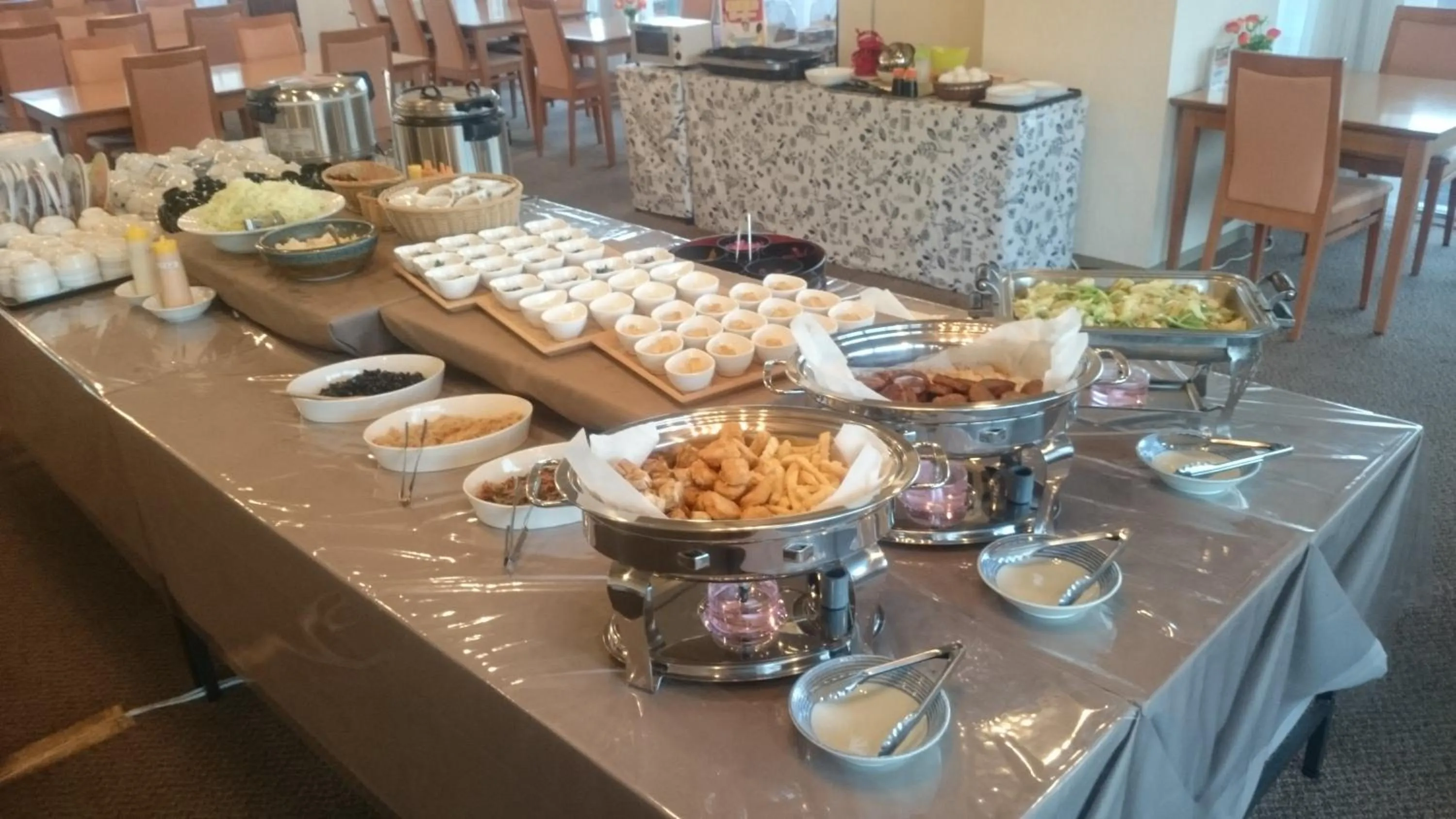 Buffet breakfast in Mito Riverside Hotel